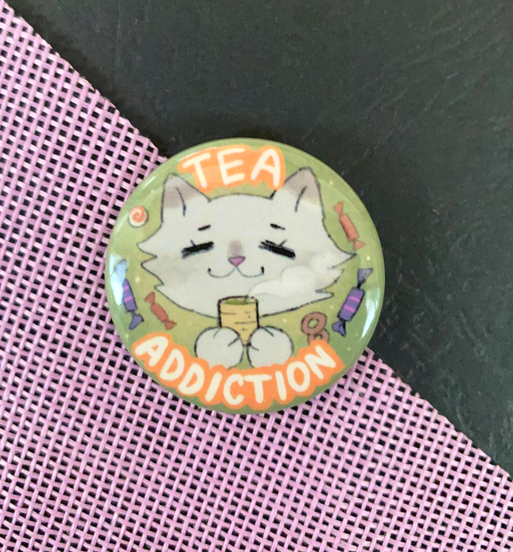 Значок круглый "Чай"