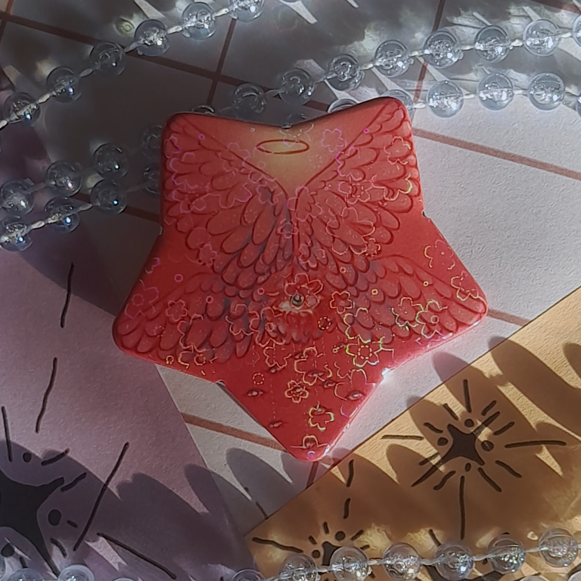 значок закатной звезда "перевертыш"