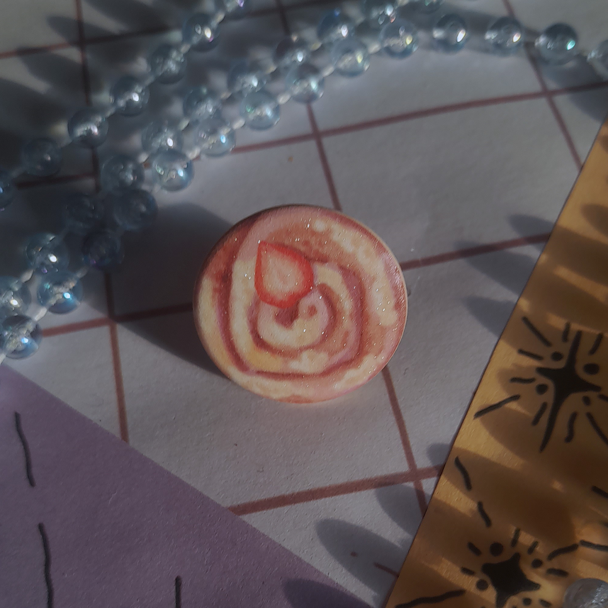 значок закатной 25мм "булка"