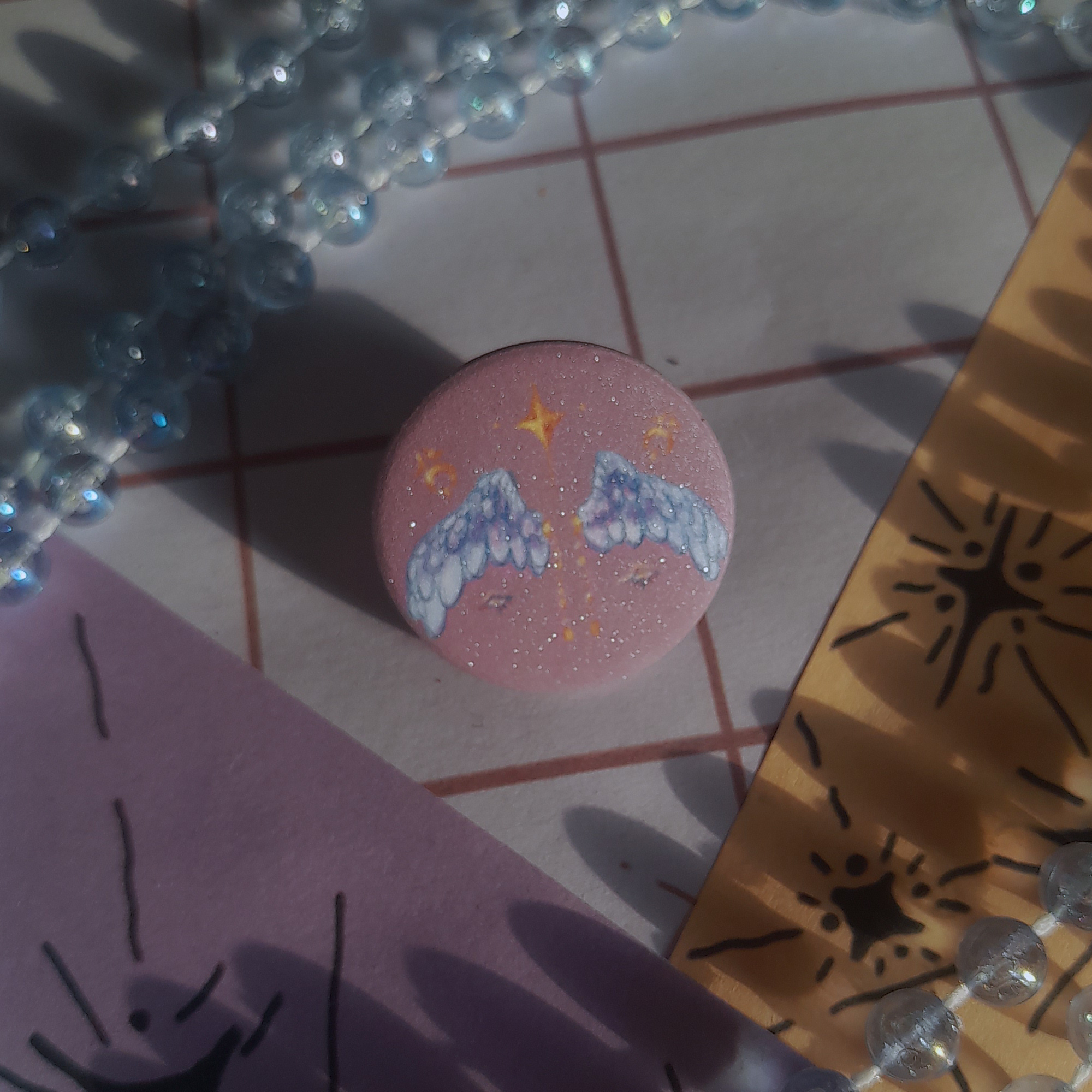 значок закатной 25мм "ангельские"ф