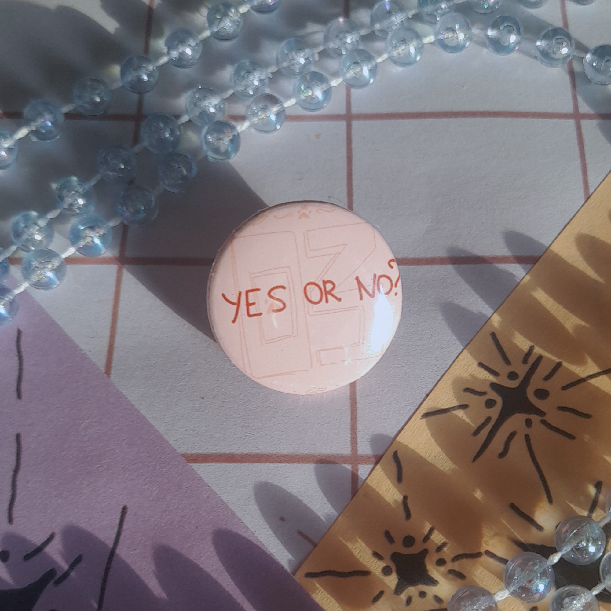 значок закатной 25мм "да\нет"