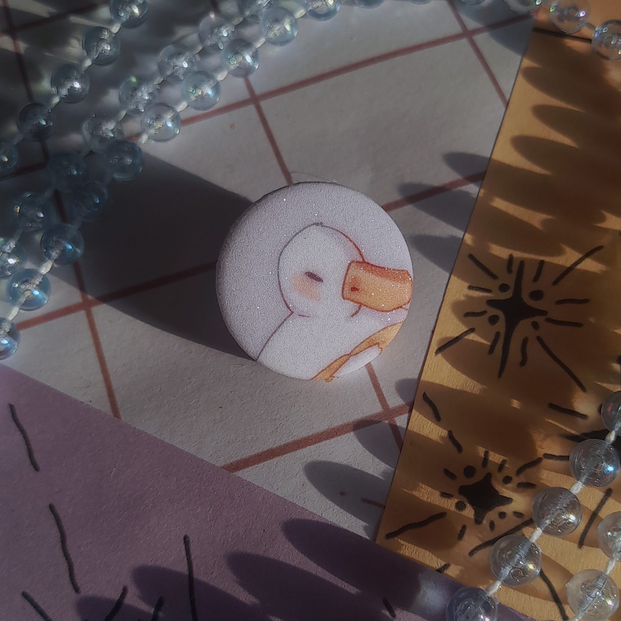 значок закатной 25мм "гусик"