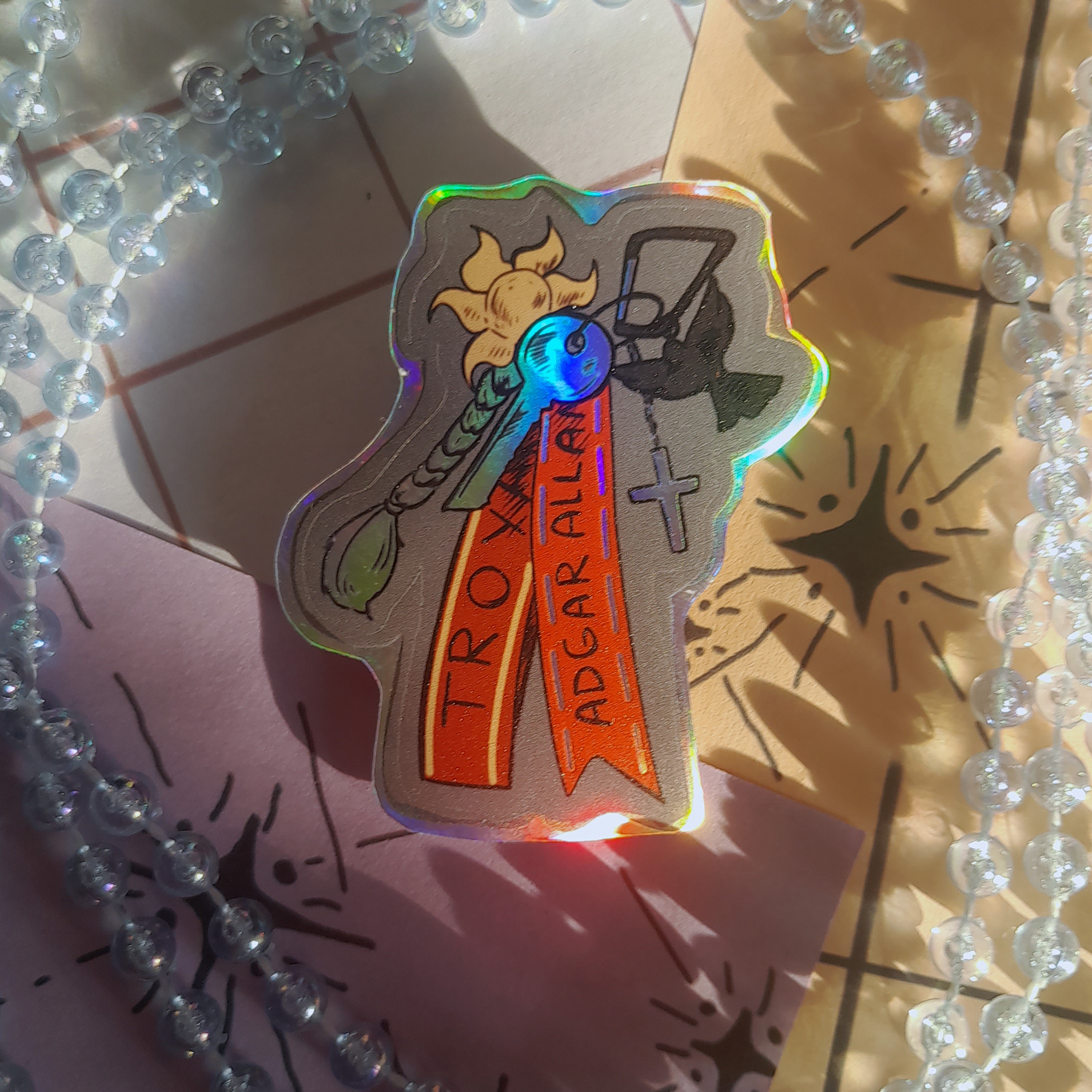 одиночный голо-стикер "ключи Жана"