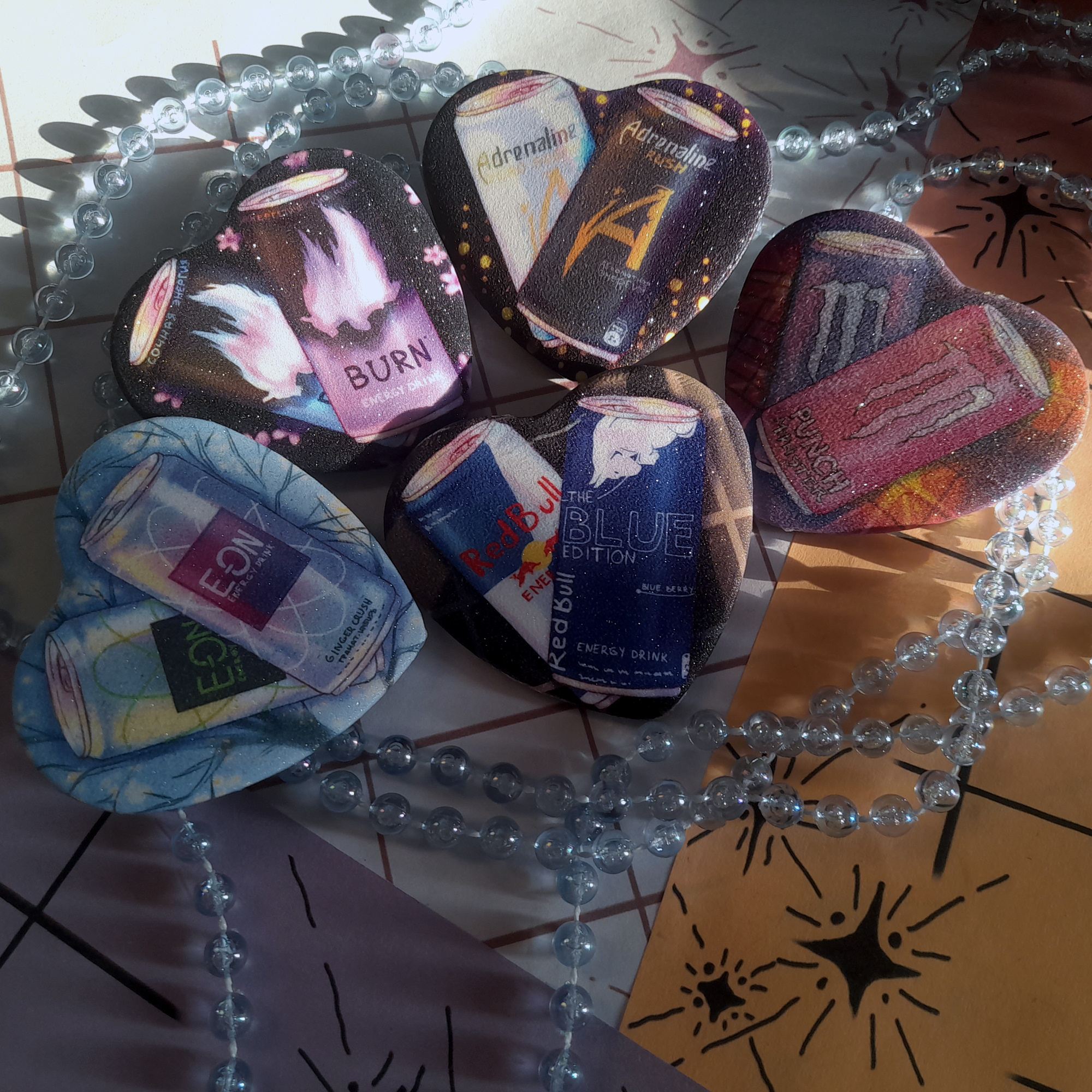 Гача Monstr значки сердечки