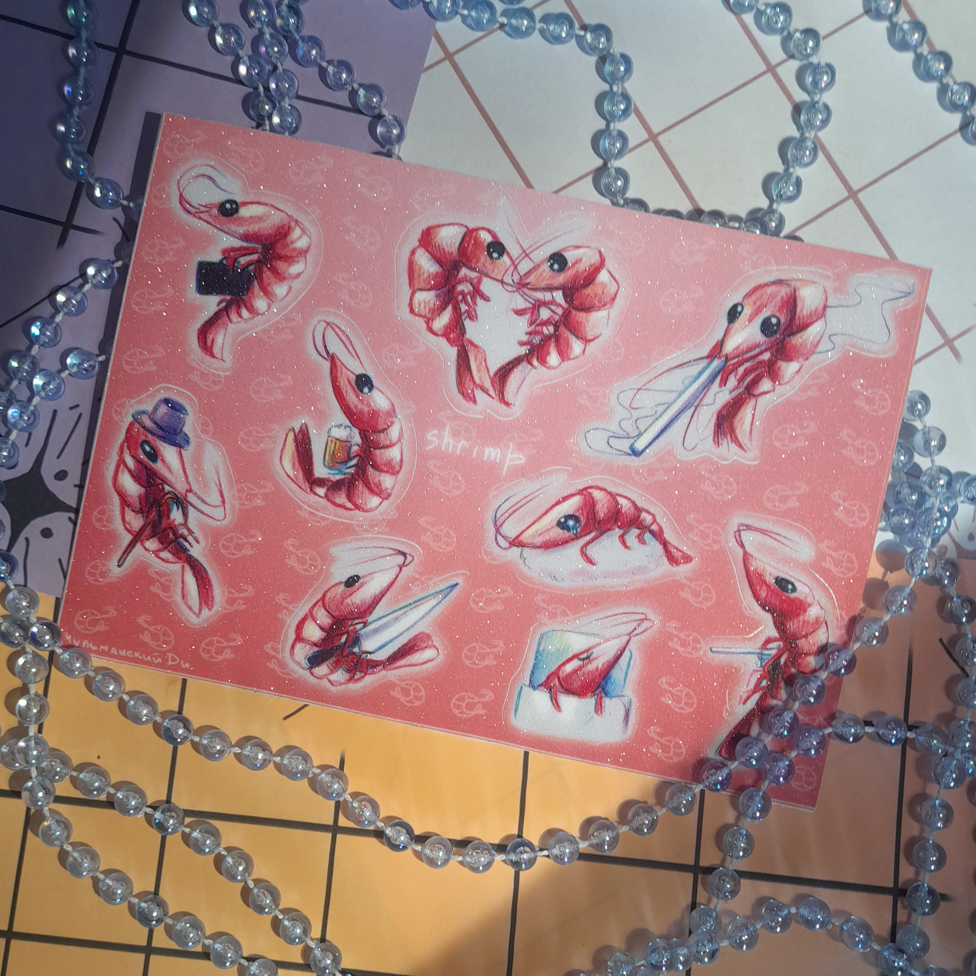 стикер-пак А6 шримпы