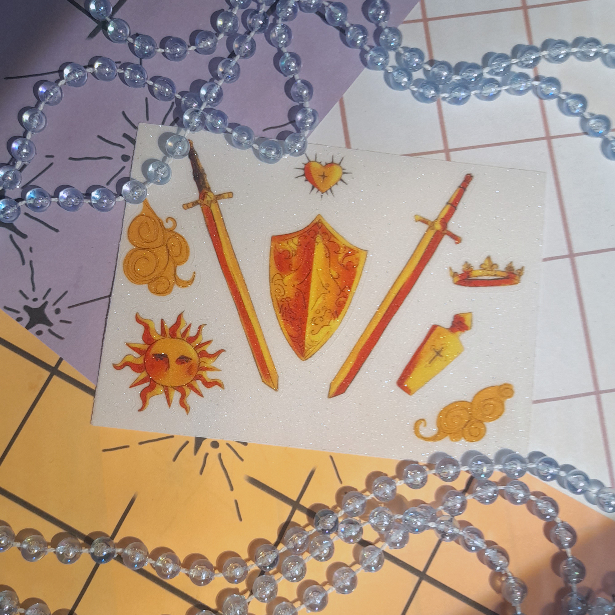 стикер-пак А7 "Щит и меч"