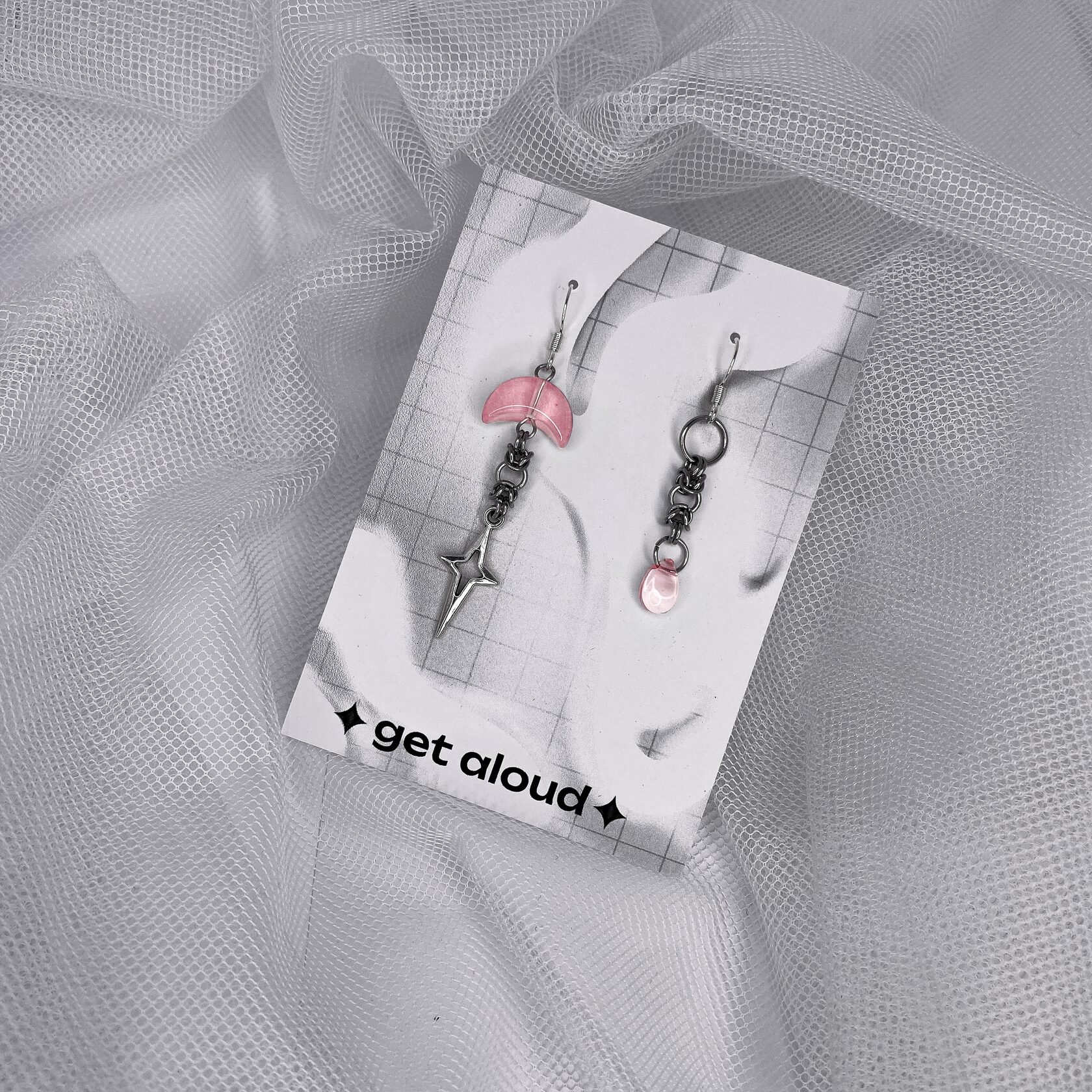 Серьги MOON&TEAR розовые