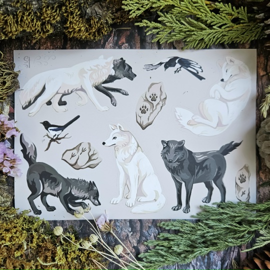 Стикерпак А5 "Черно-белое"