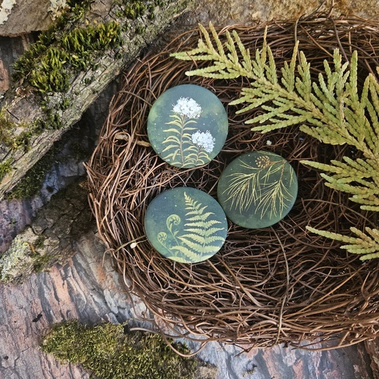 Сет значков "Зеленый лес"