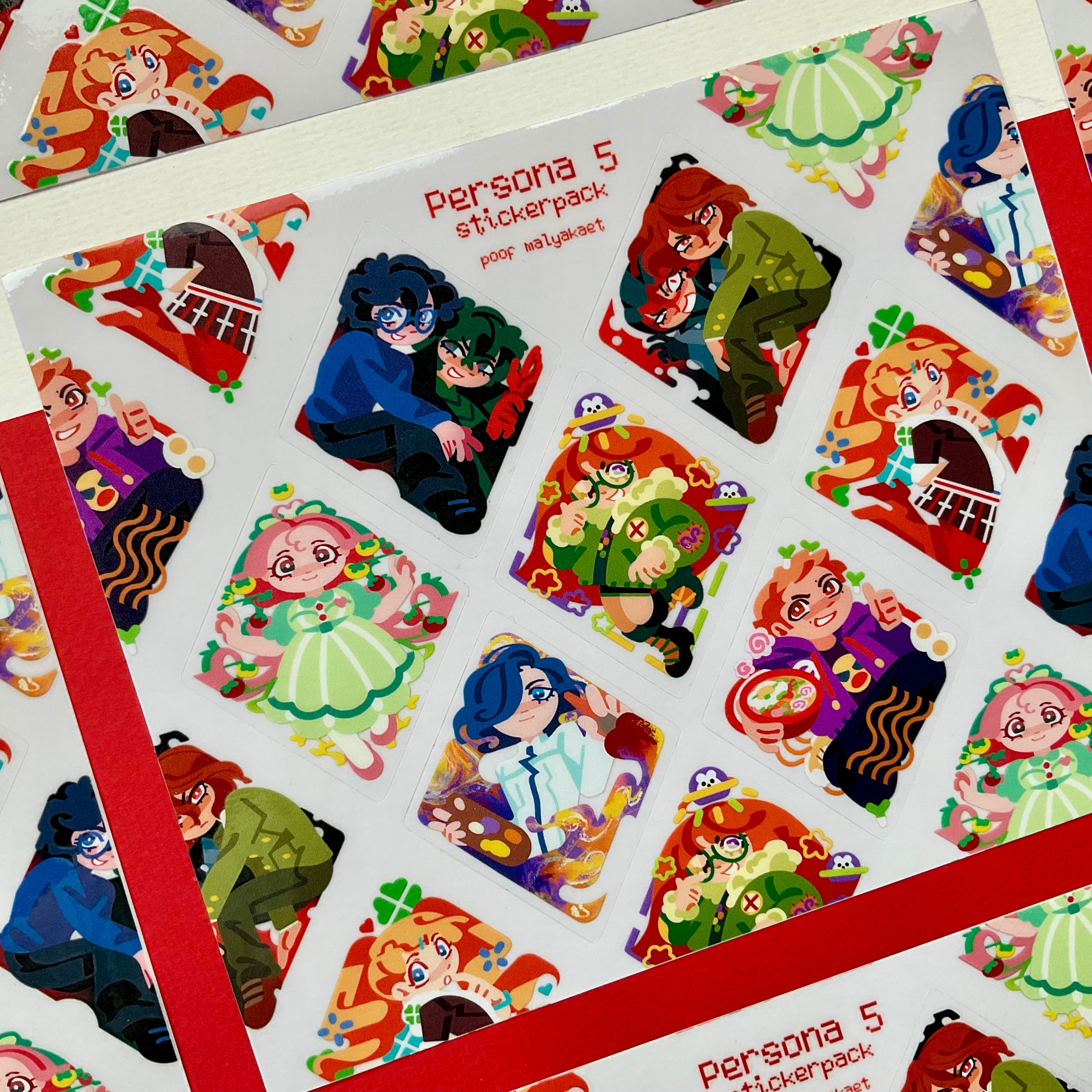 Наклейка Персона 5 РОМБЫ