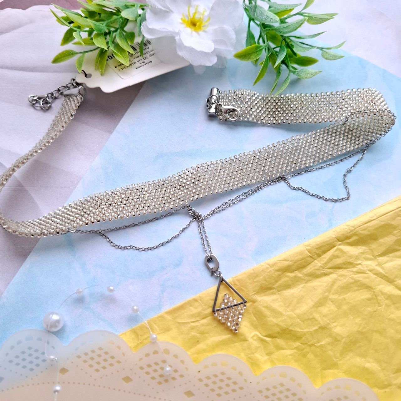 Чокер 38 см вмести с креплением "Хозяйка Алмазной горы"