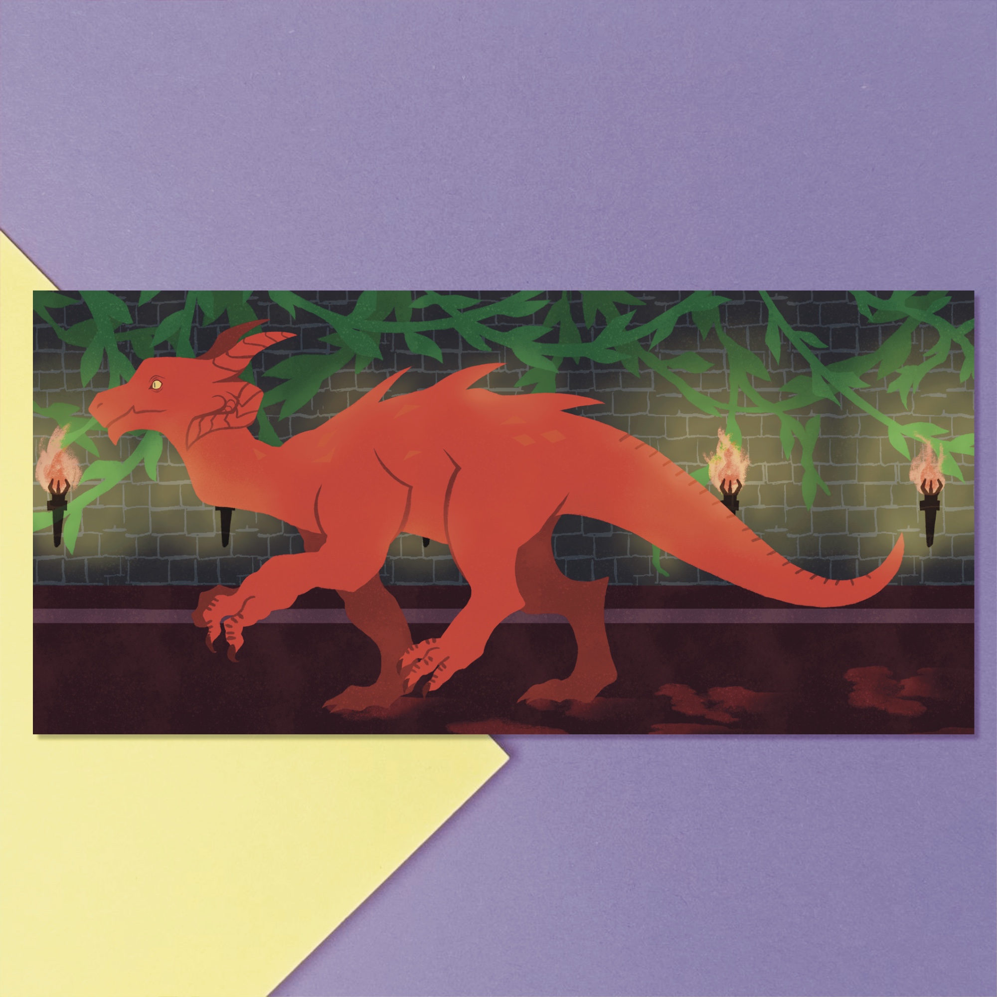 Открытка дракон