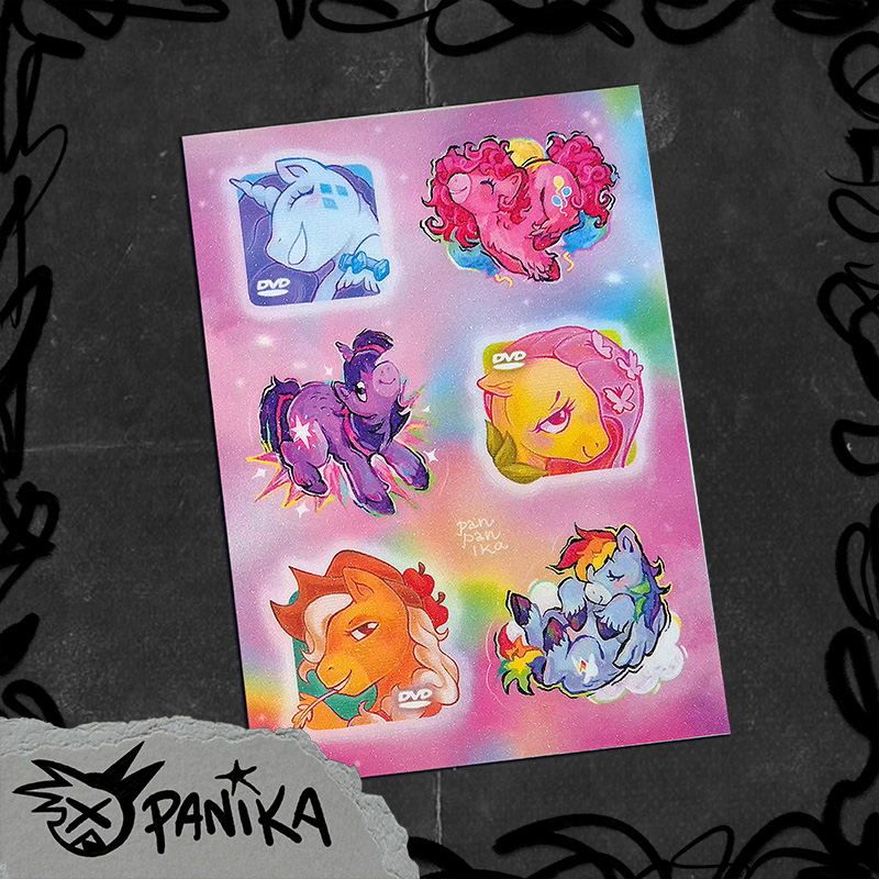 Стикерпак "Поняшки на DVD"