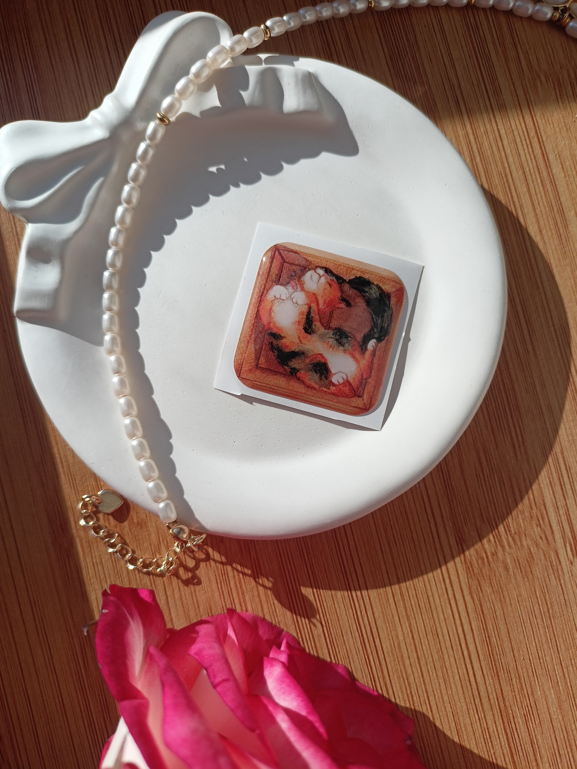 стикер кот в коробке 3д