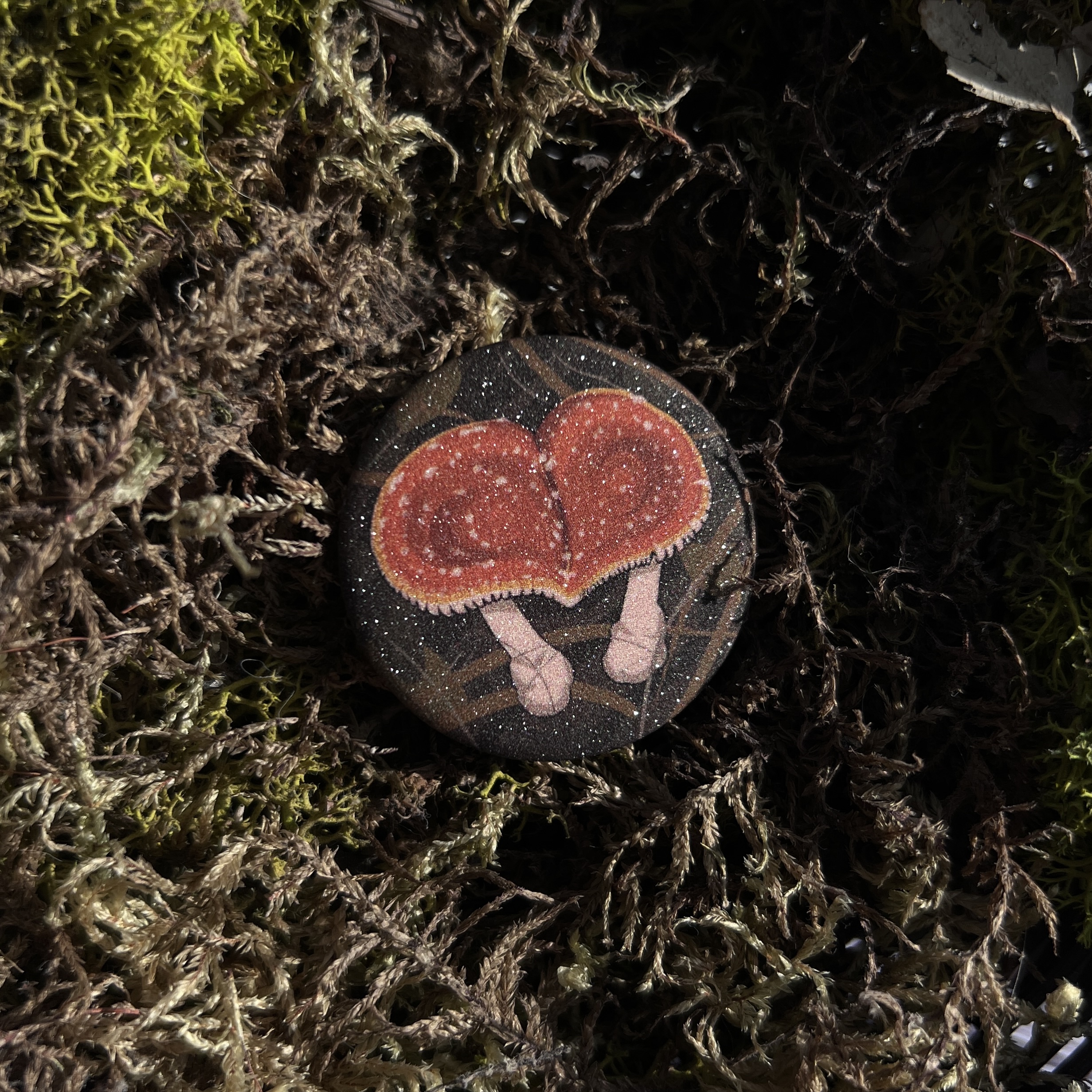 Значок влюбленные мухоморы