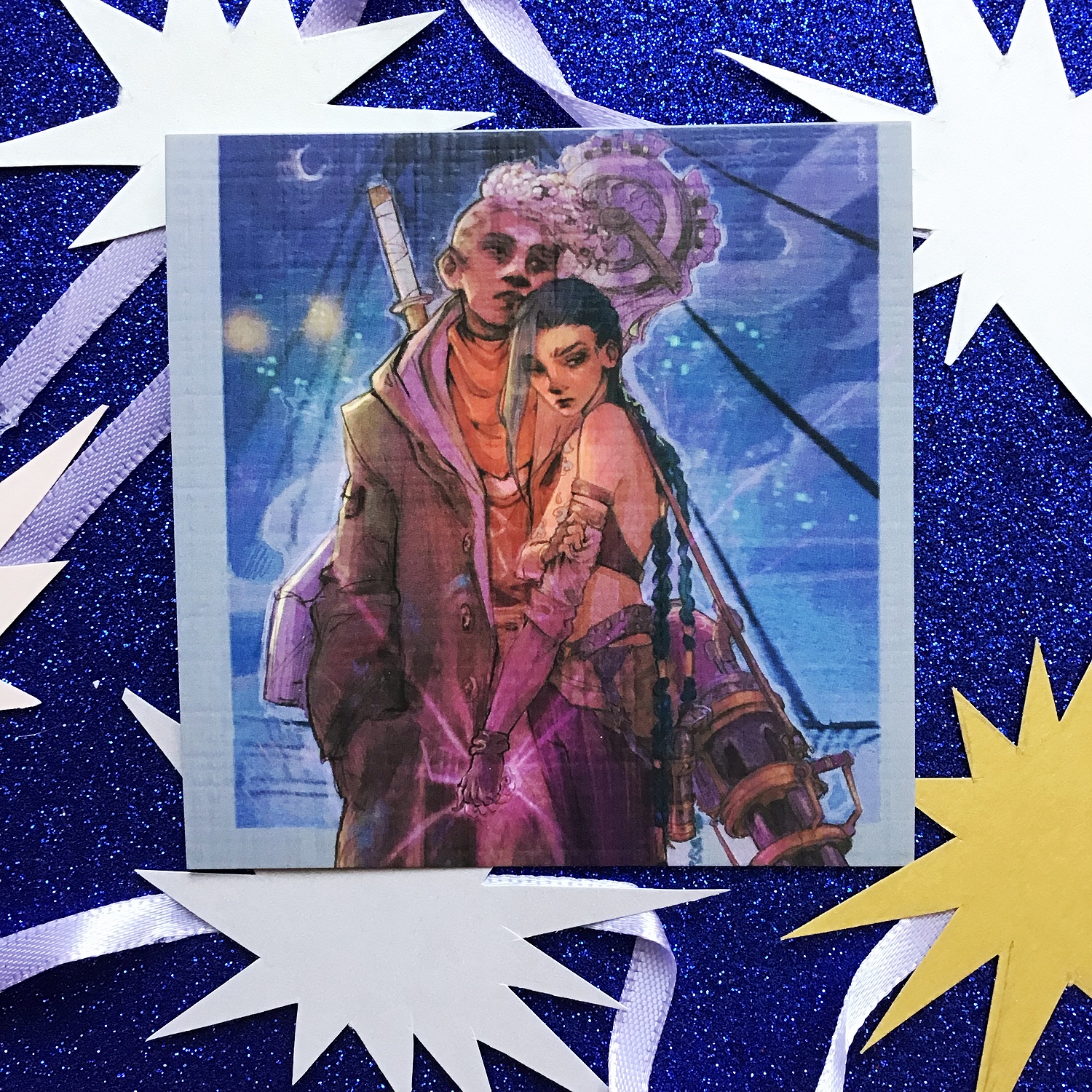 Открытка Джинкс и Экко. Аркейн