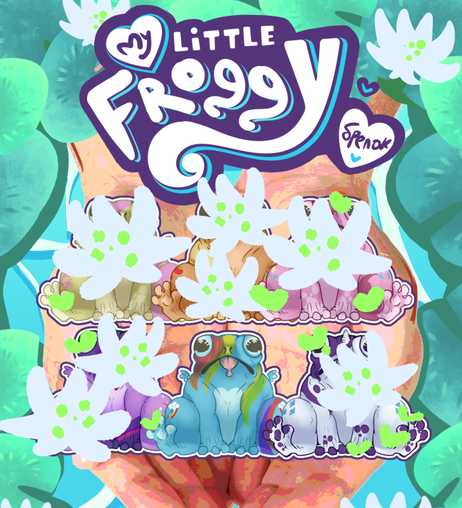 ЛЯГУХА 4см Радуга Дэш