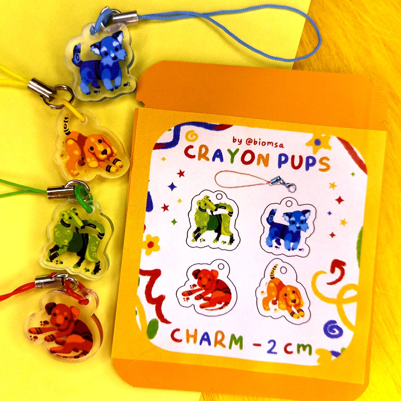 Брелоковая гача 2 см CRAYON PUPS