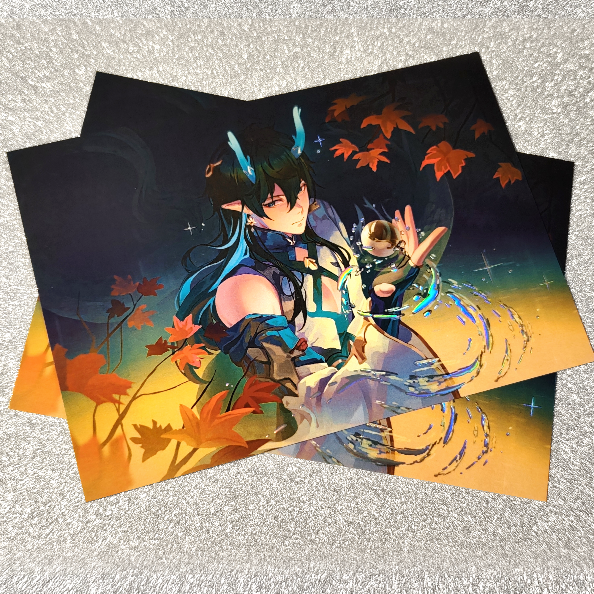 Открытка с фольгой "Даньхен"