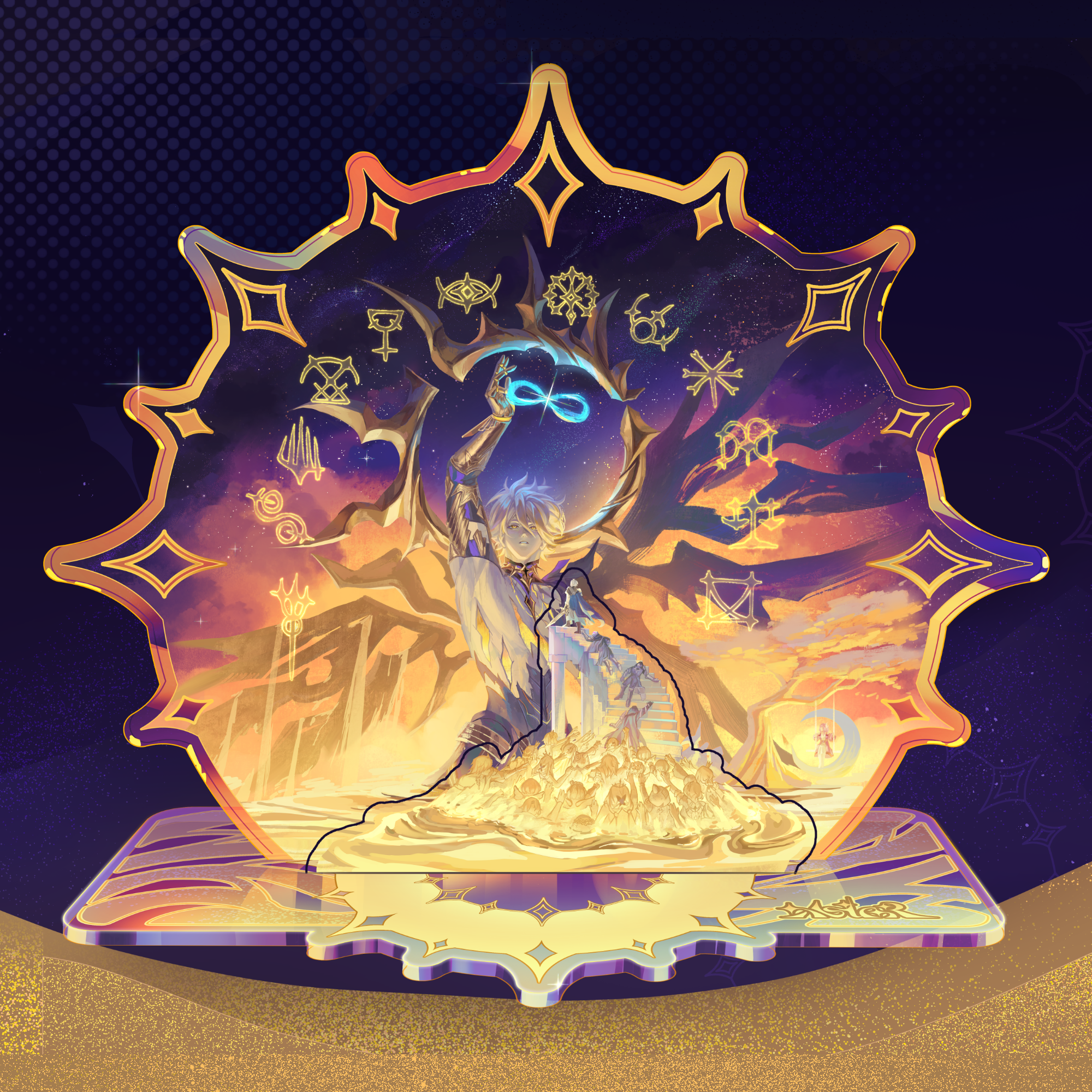 Стенд на жемчужном акриле "Амфореус"