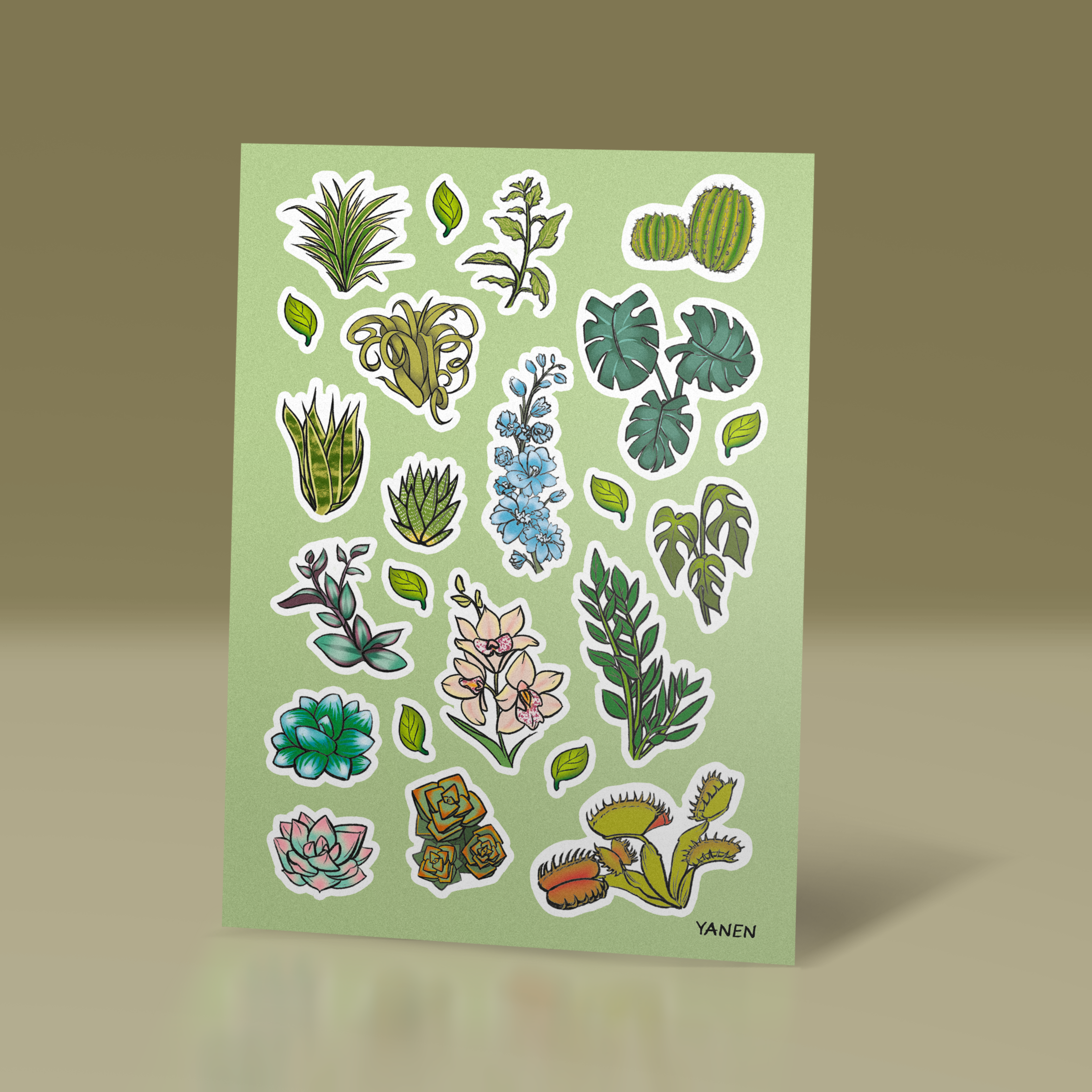 Стикер-пак а5 Растения
