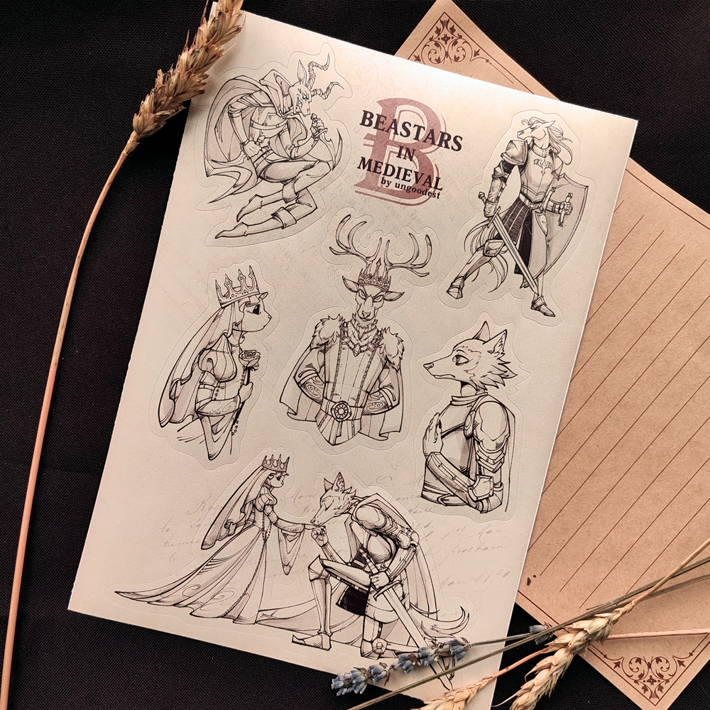 Стикерпак а5 винил Beastars