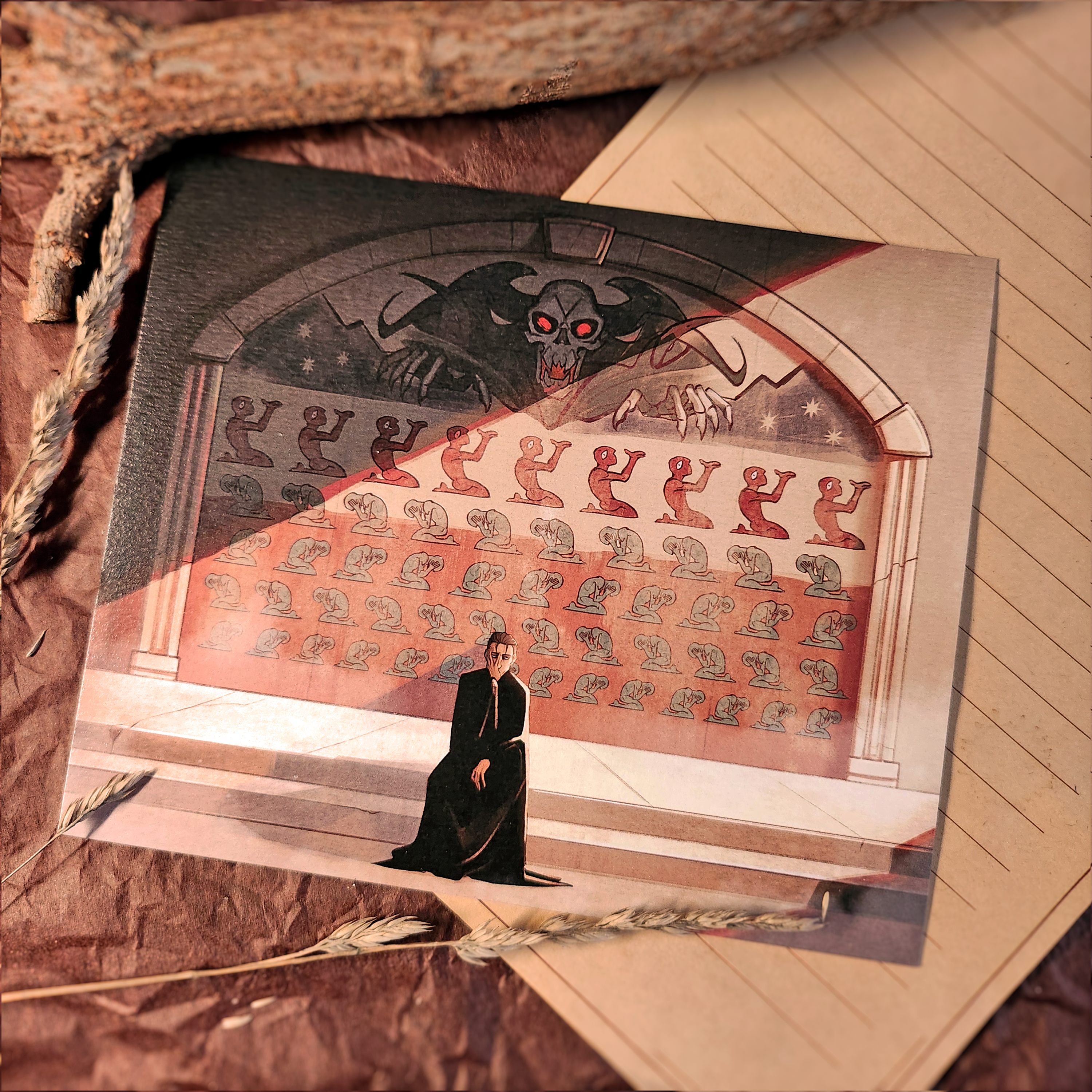 Открытка оридж "Фреска"