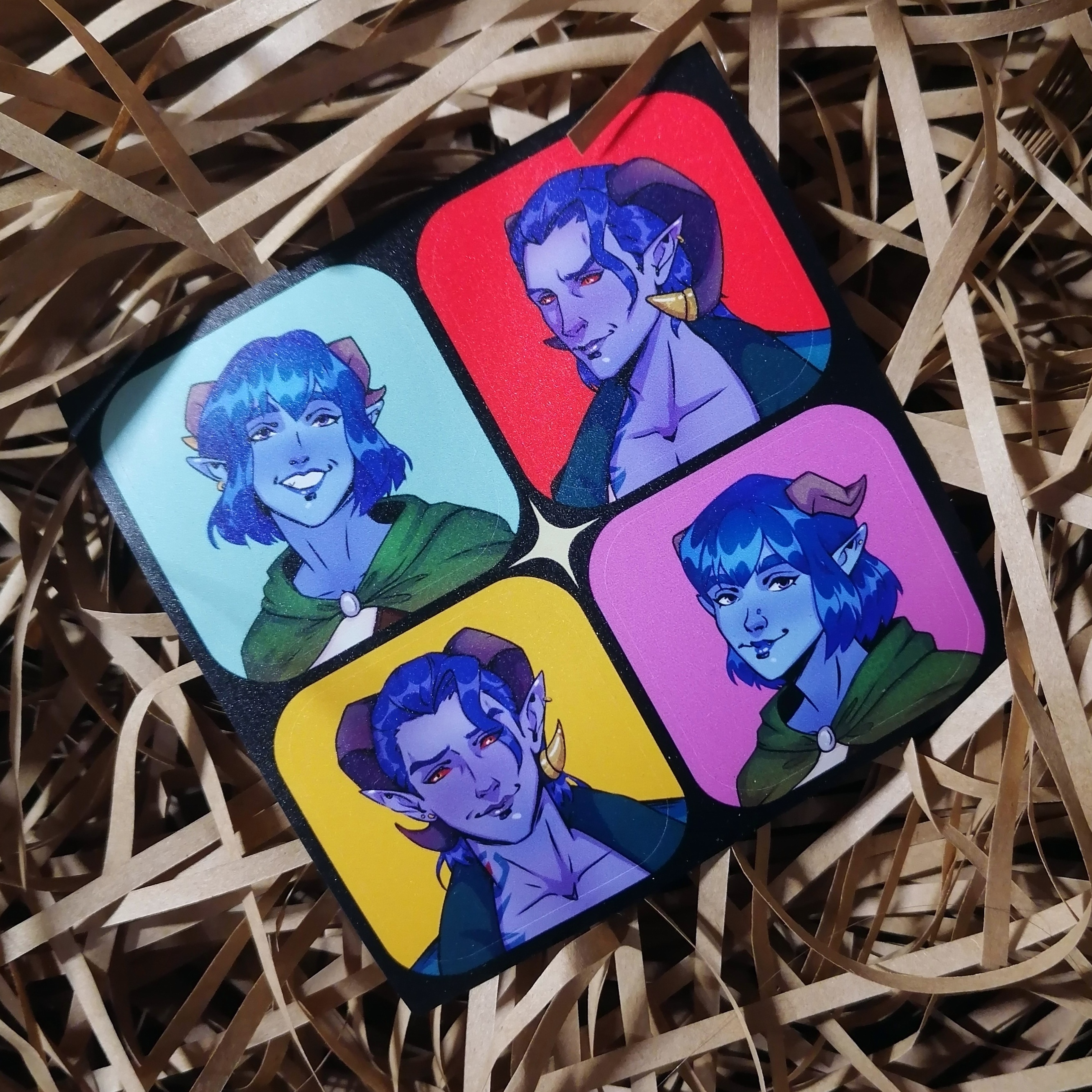 Стикерпак винил Critical Role Тифлинги Mighty Nein