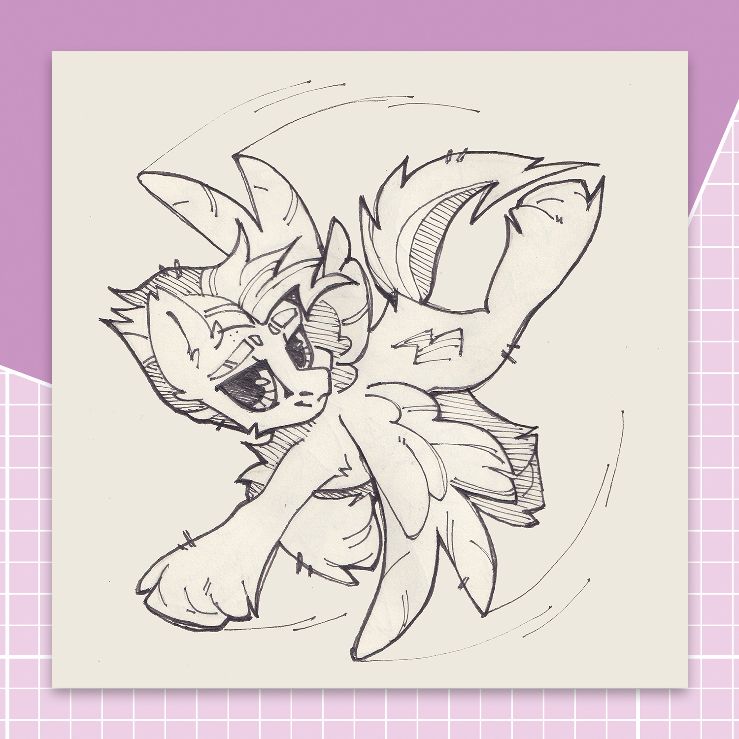 Бумажный стикер Скай Стингер