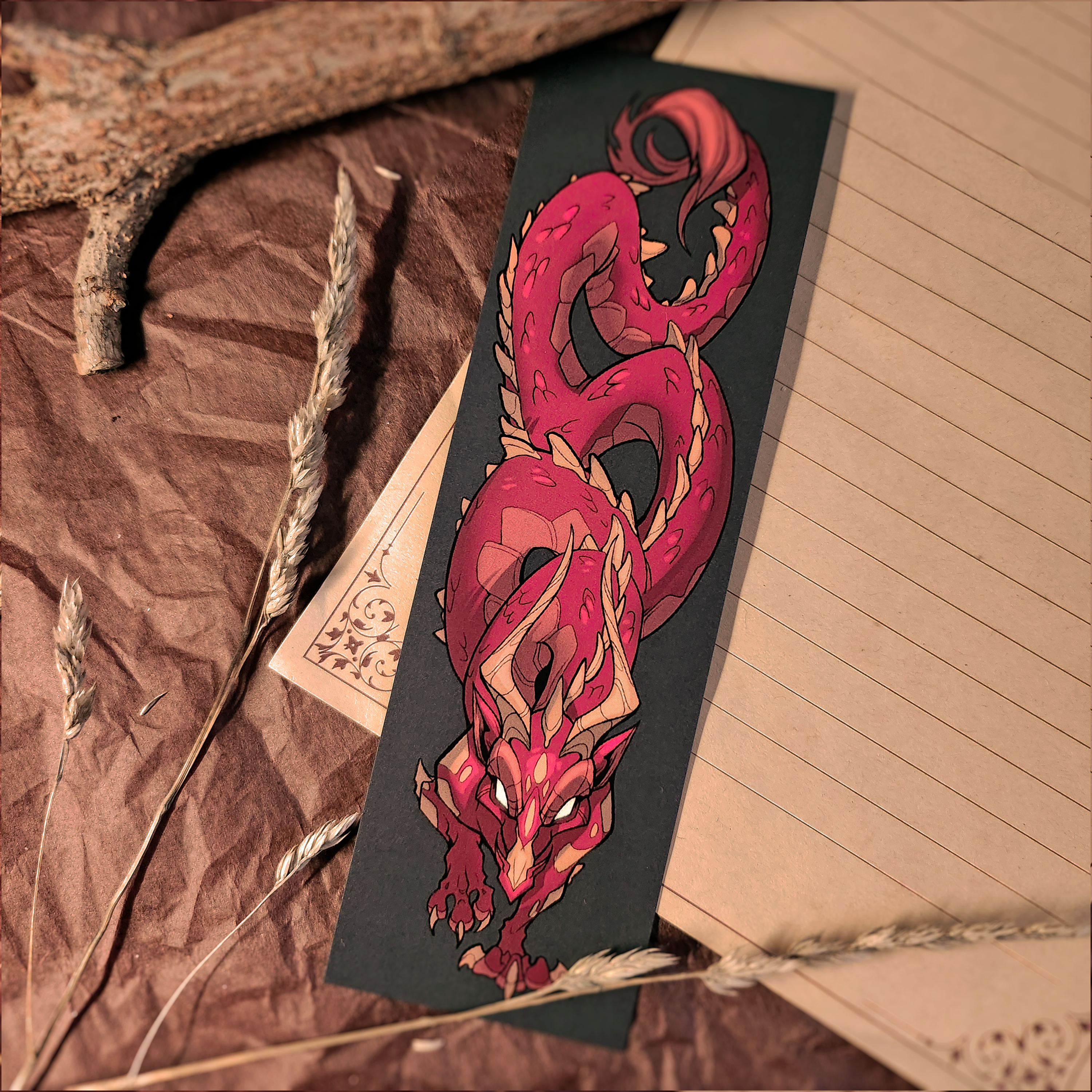 Книжная закладка "Дракон"