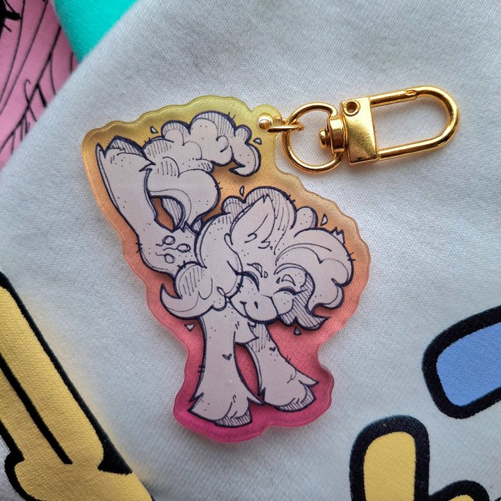 Брелок Пинки Пай Яркие Градиенты