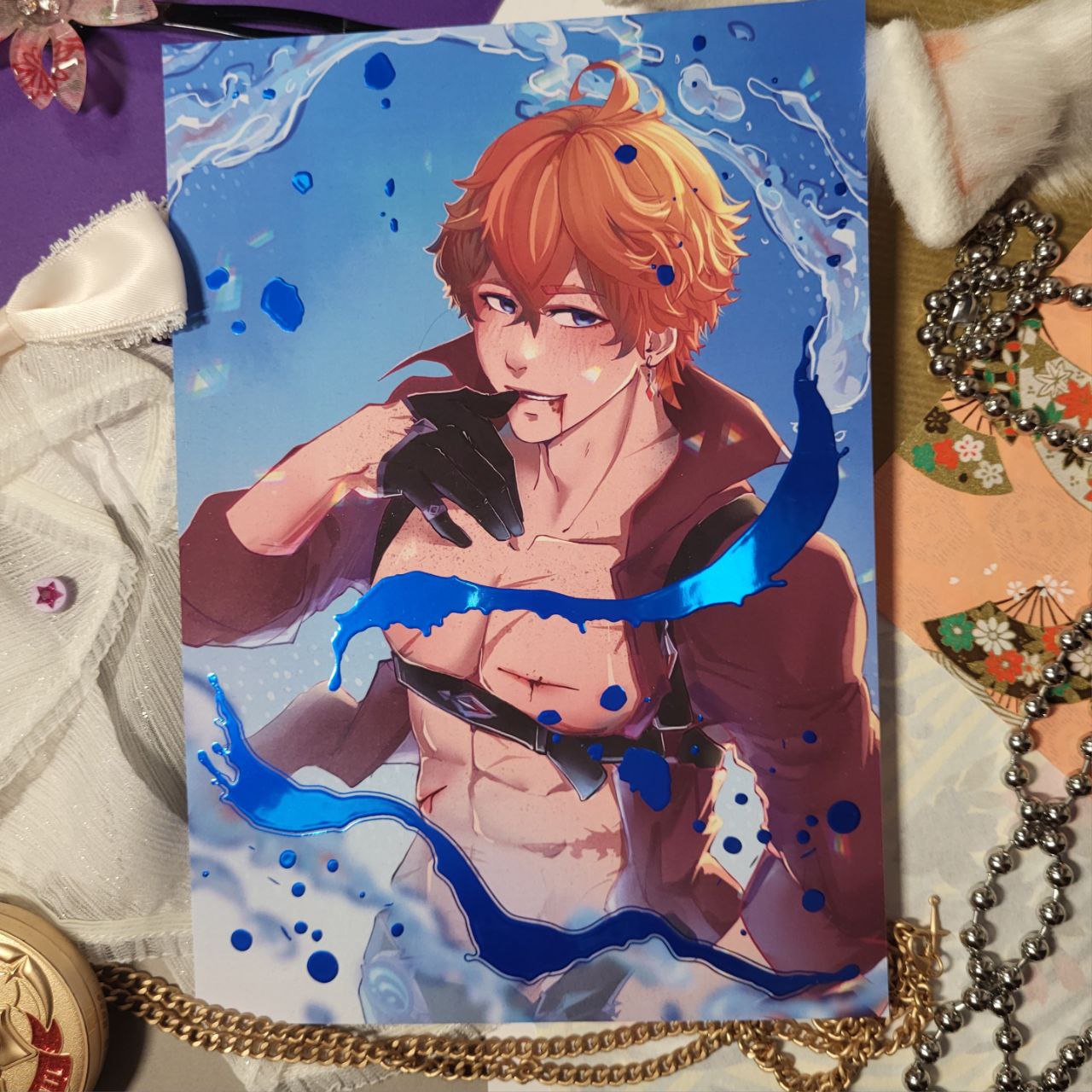 Принт А5 "Тарталья" с фольгой