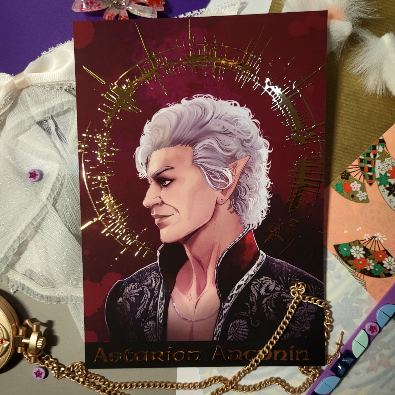 Принт А5 "Астарион" с фольгой