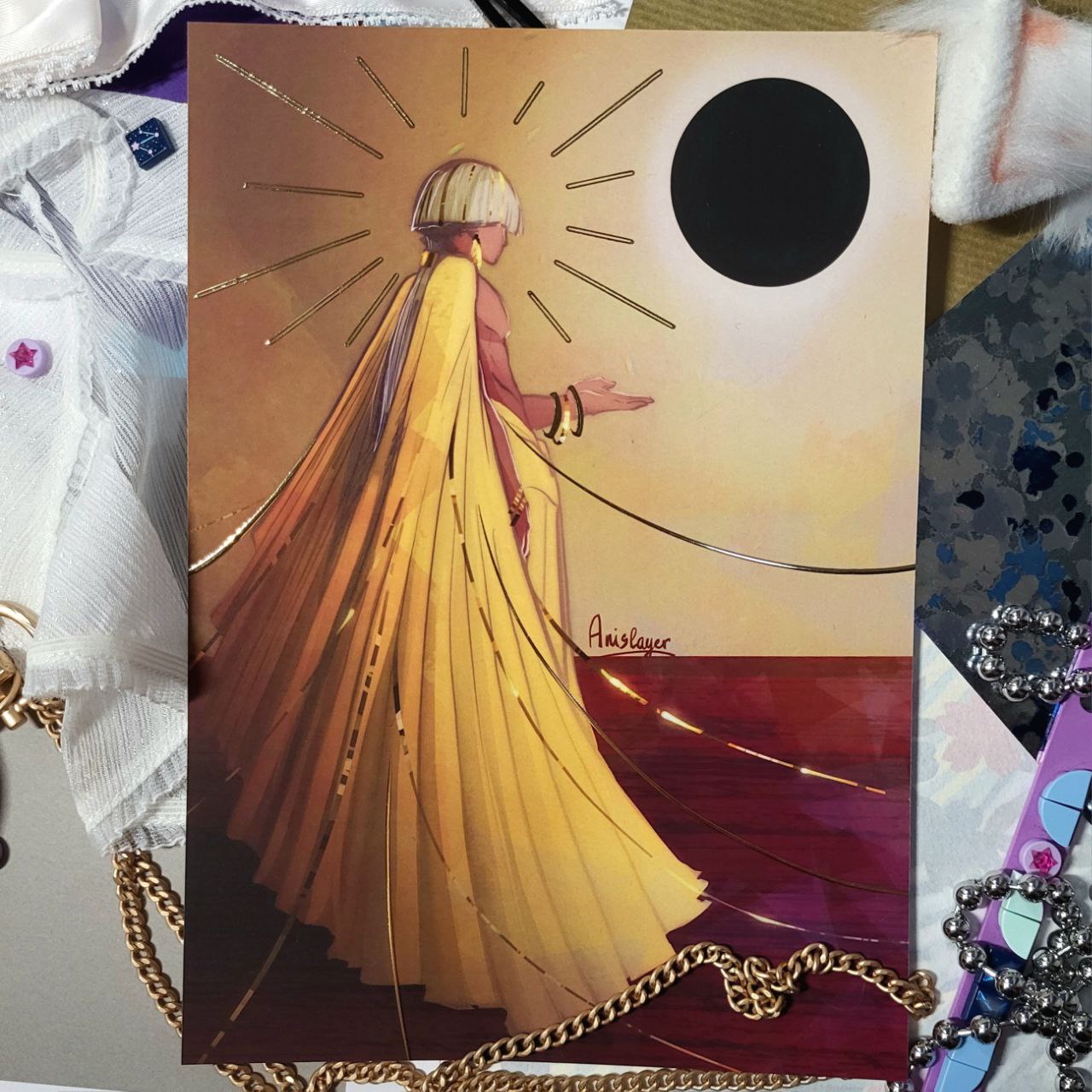 Принт А5 "Пенелопа" с фольгой