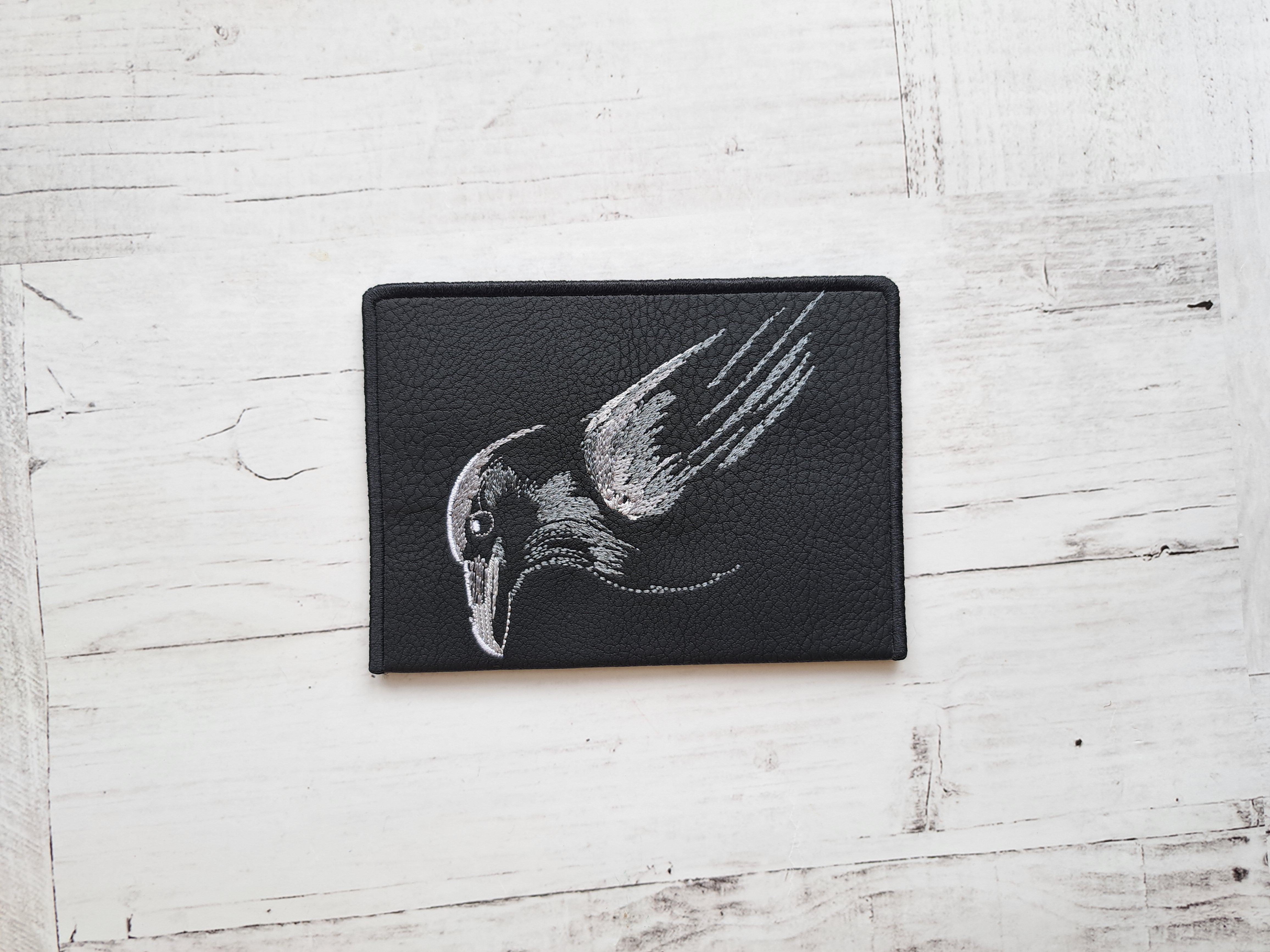 Обложка экокожа "Ворон"