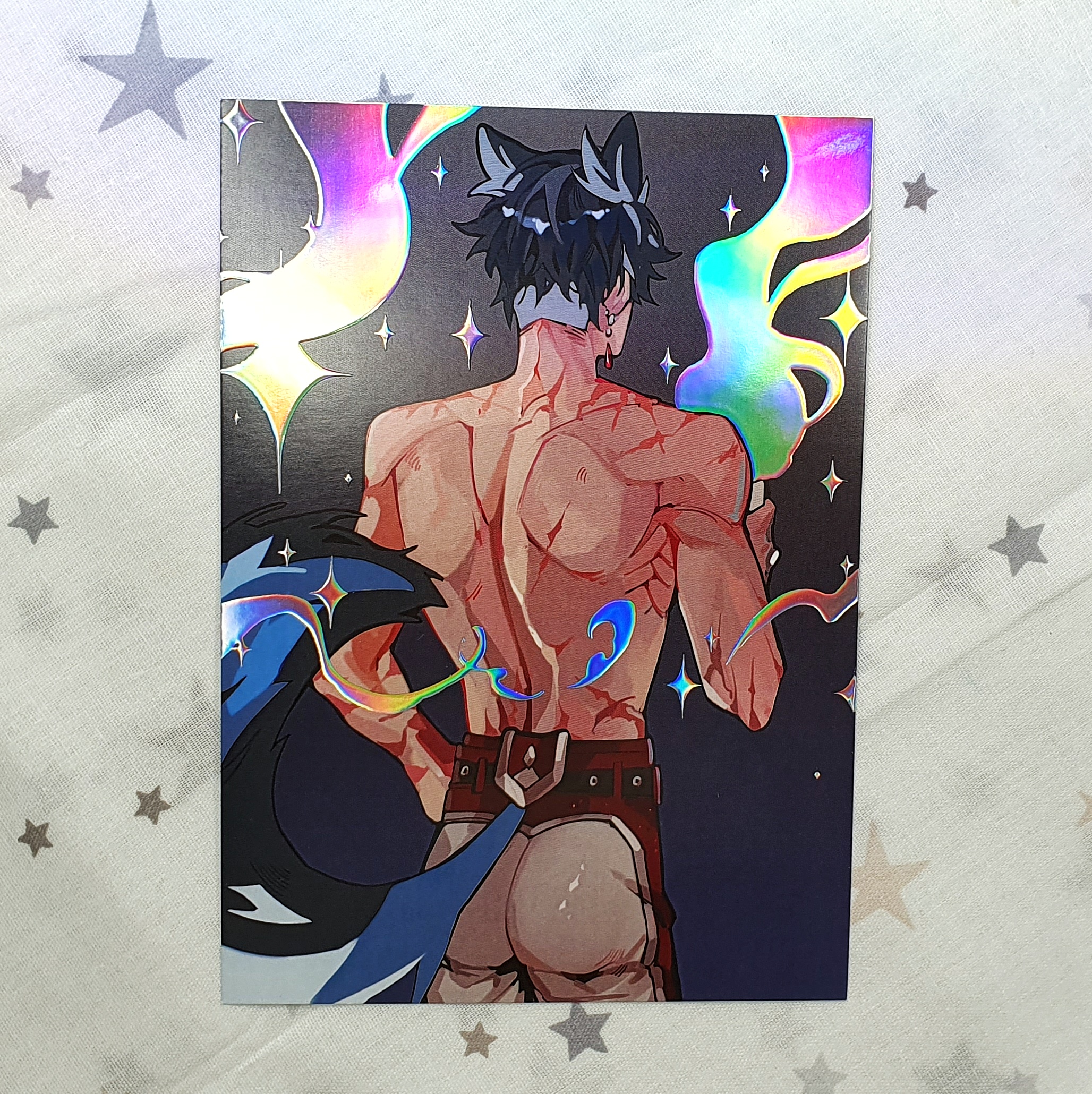 Принт А6 голография, Ризли