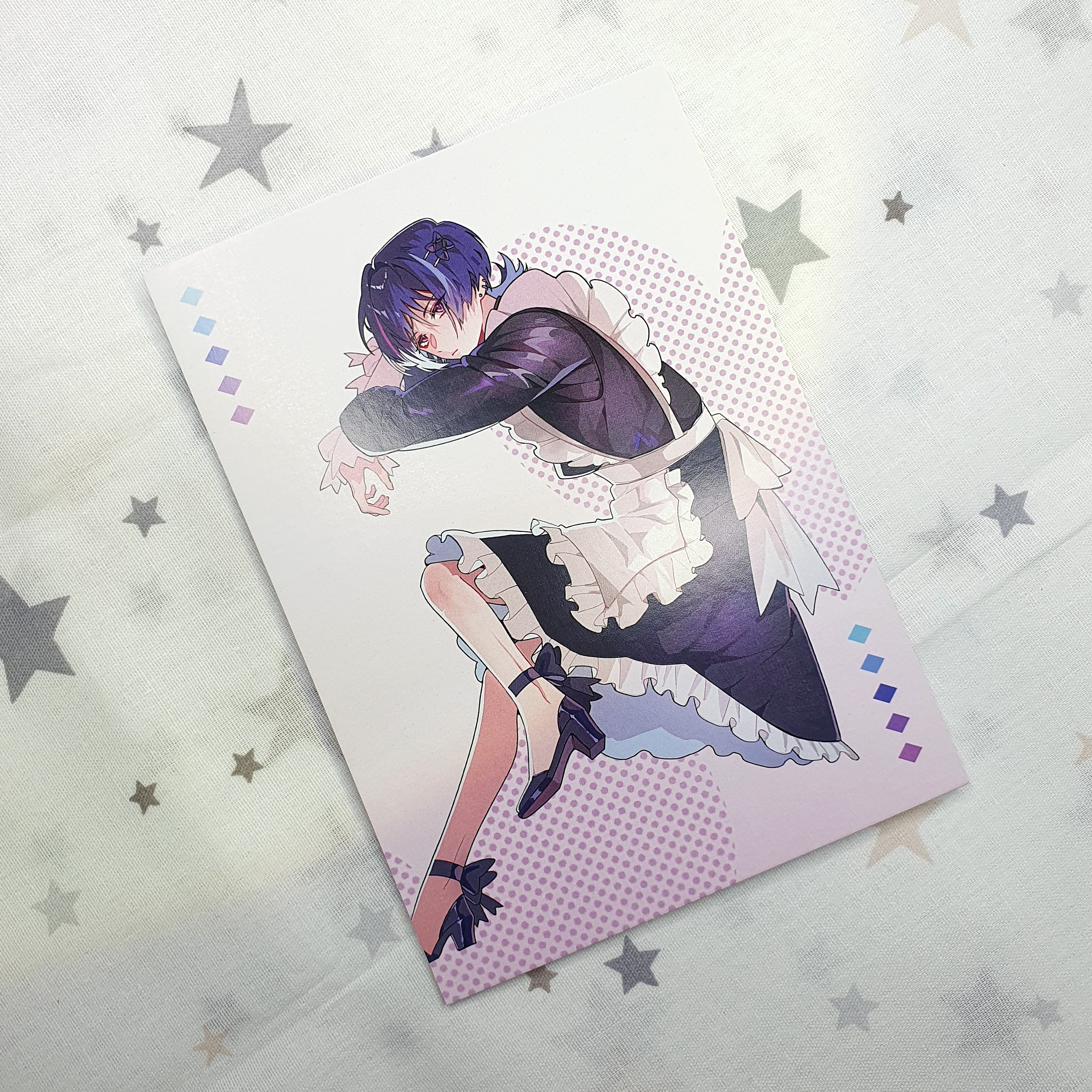 Принт А6 горничные, Скарамучча