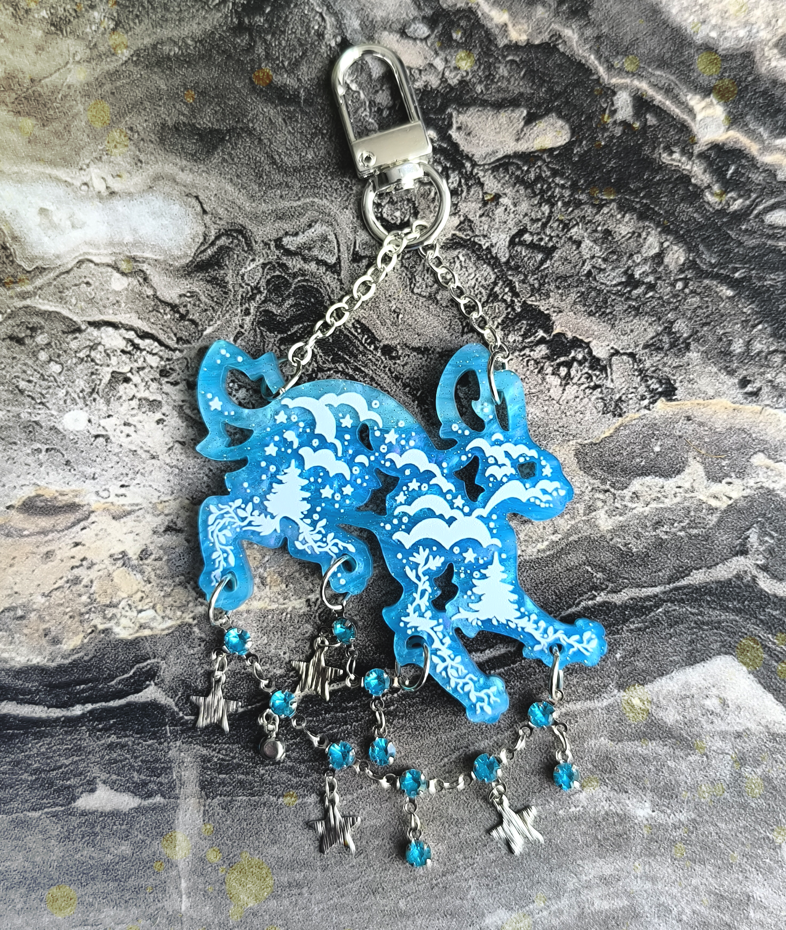 Брелок "Морозные узоры" Заяц