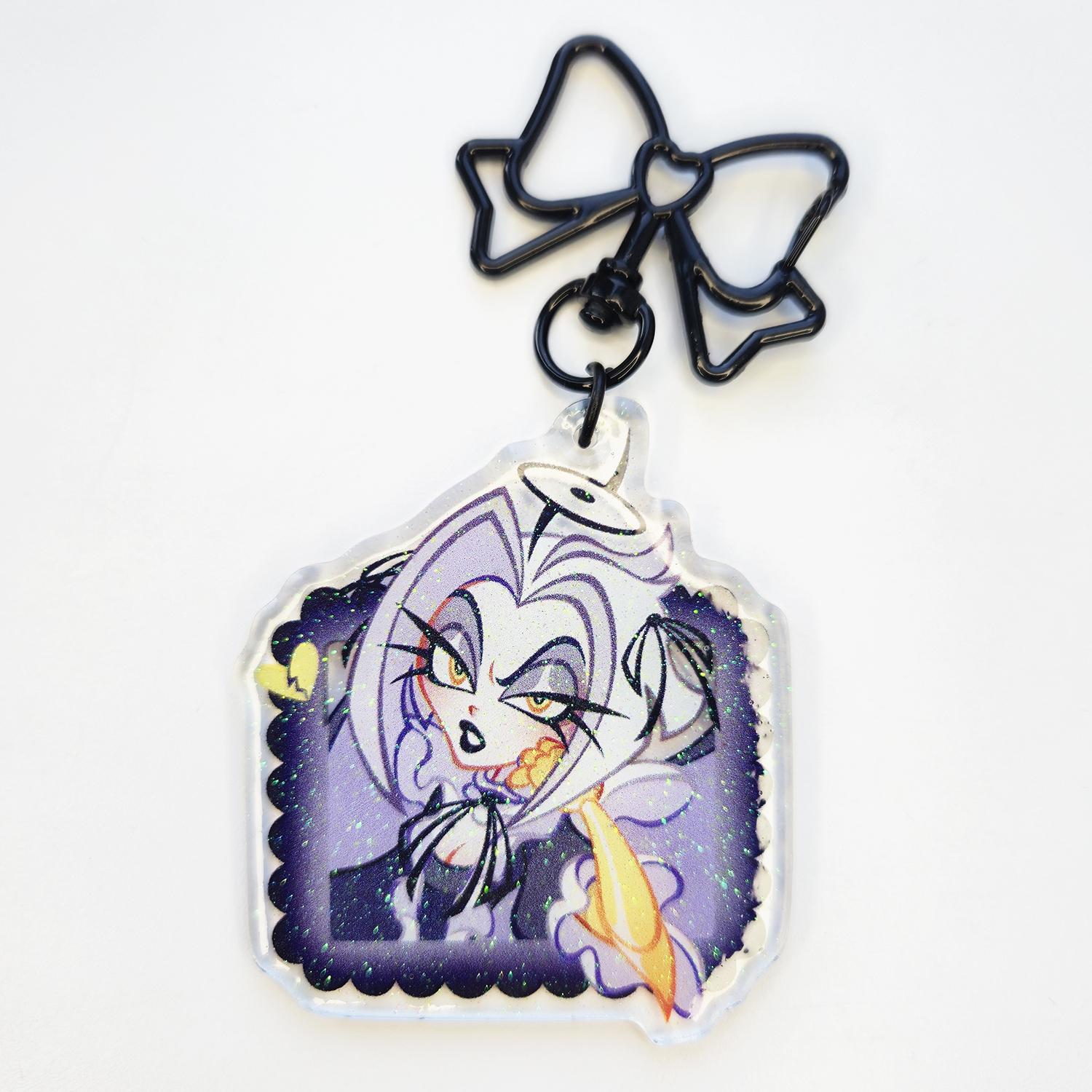 Брелок Лют УФ смола с блёстками