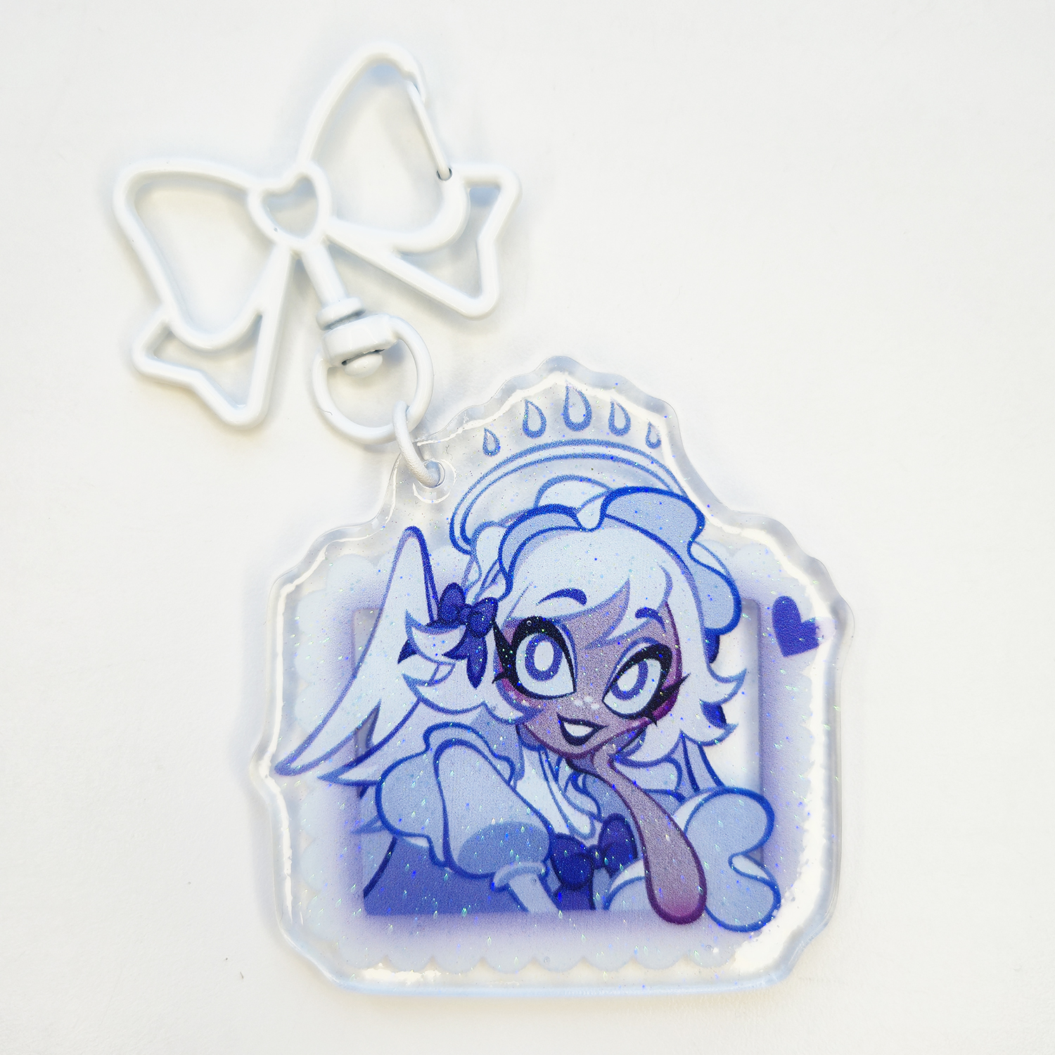 Брелок Эмили УФ смола с блёстками