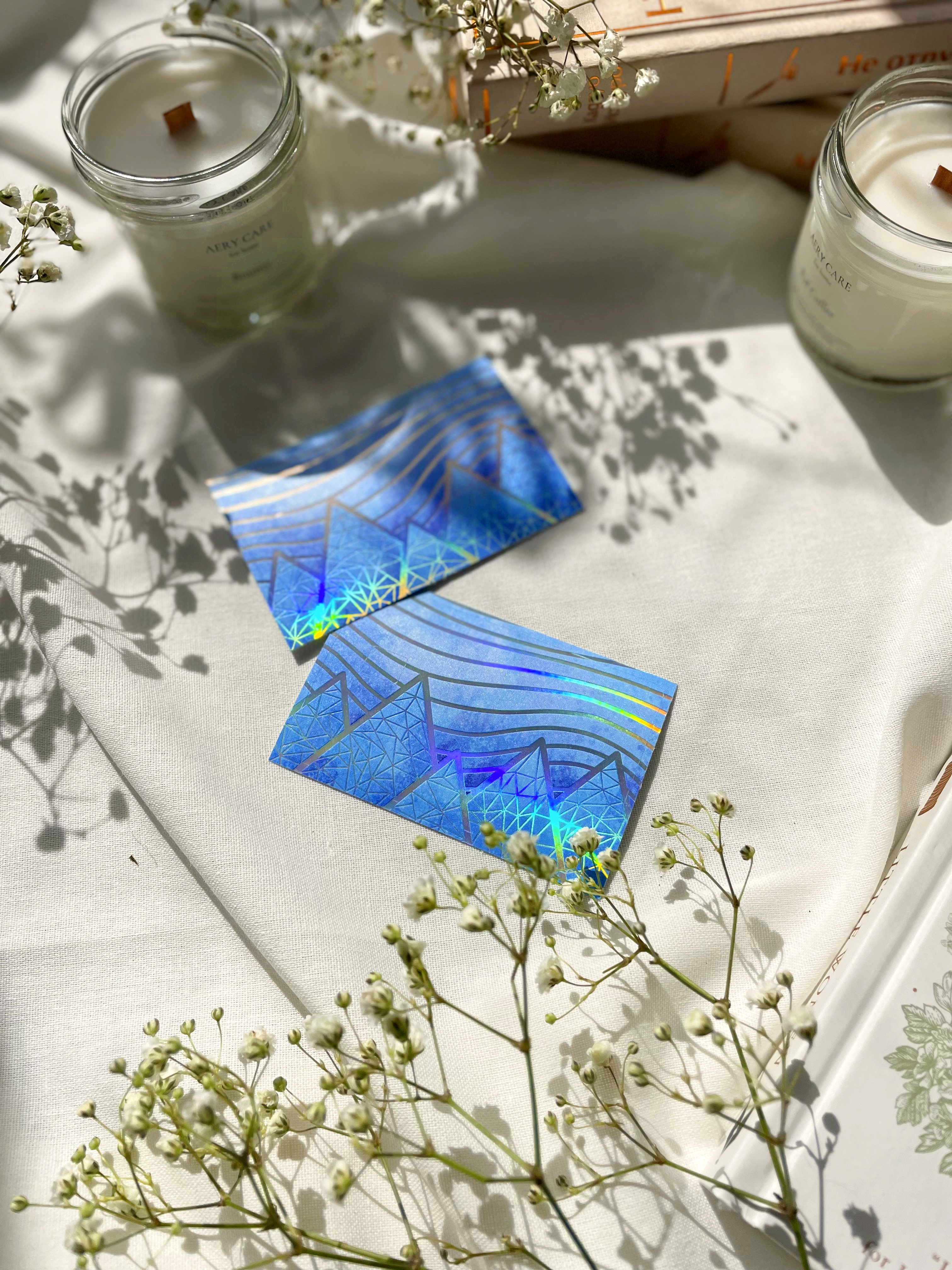 наклейка на канк.карту ледяные горы