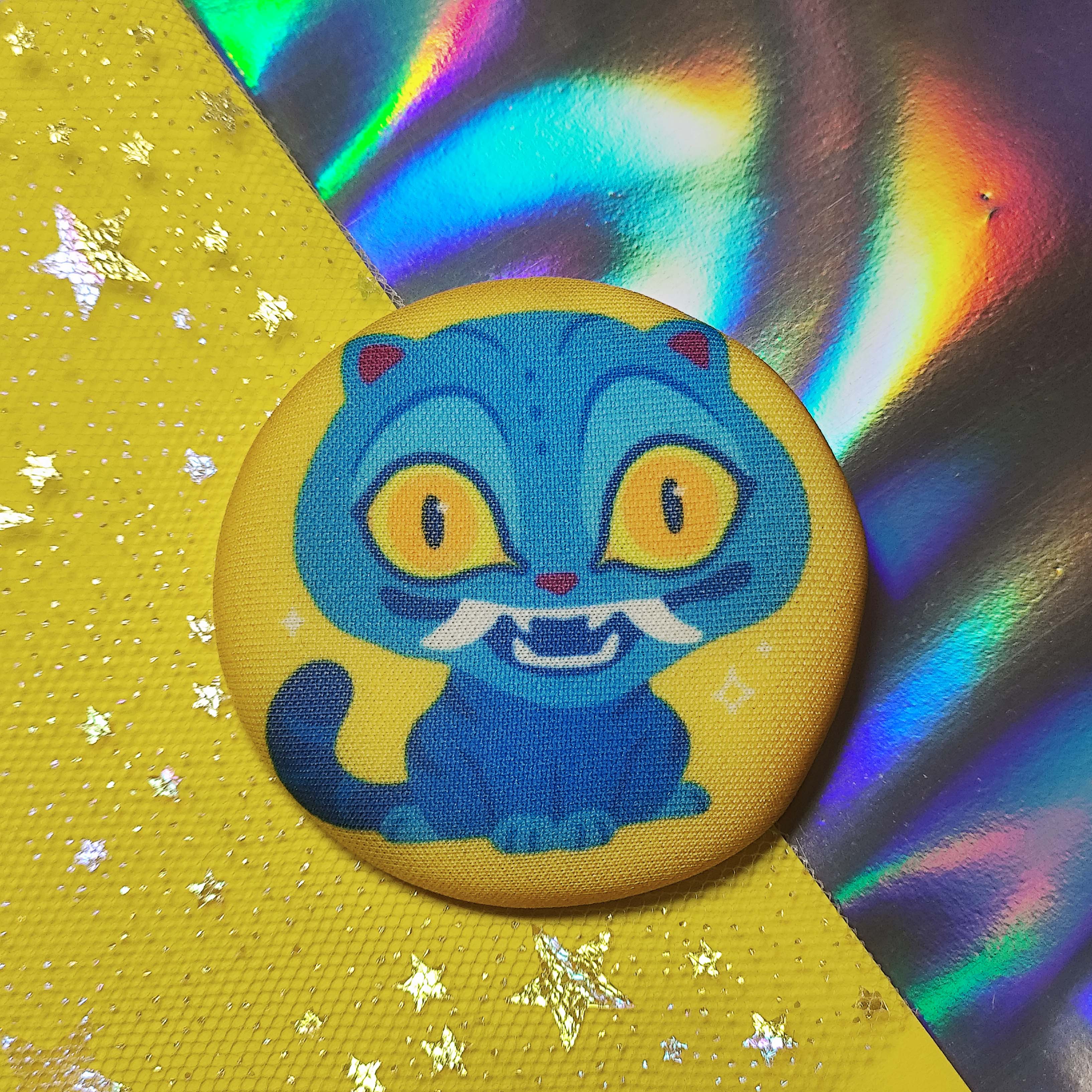 Значек Антистресс "Тигр Кpop Demon Hunters" 57 мм