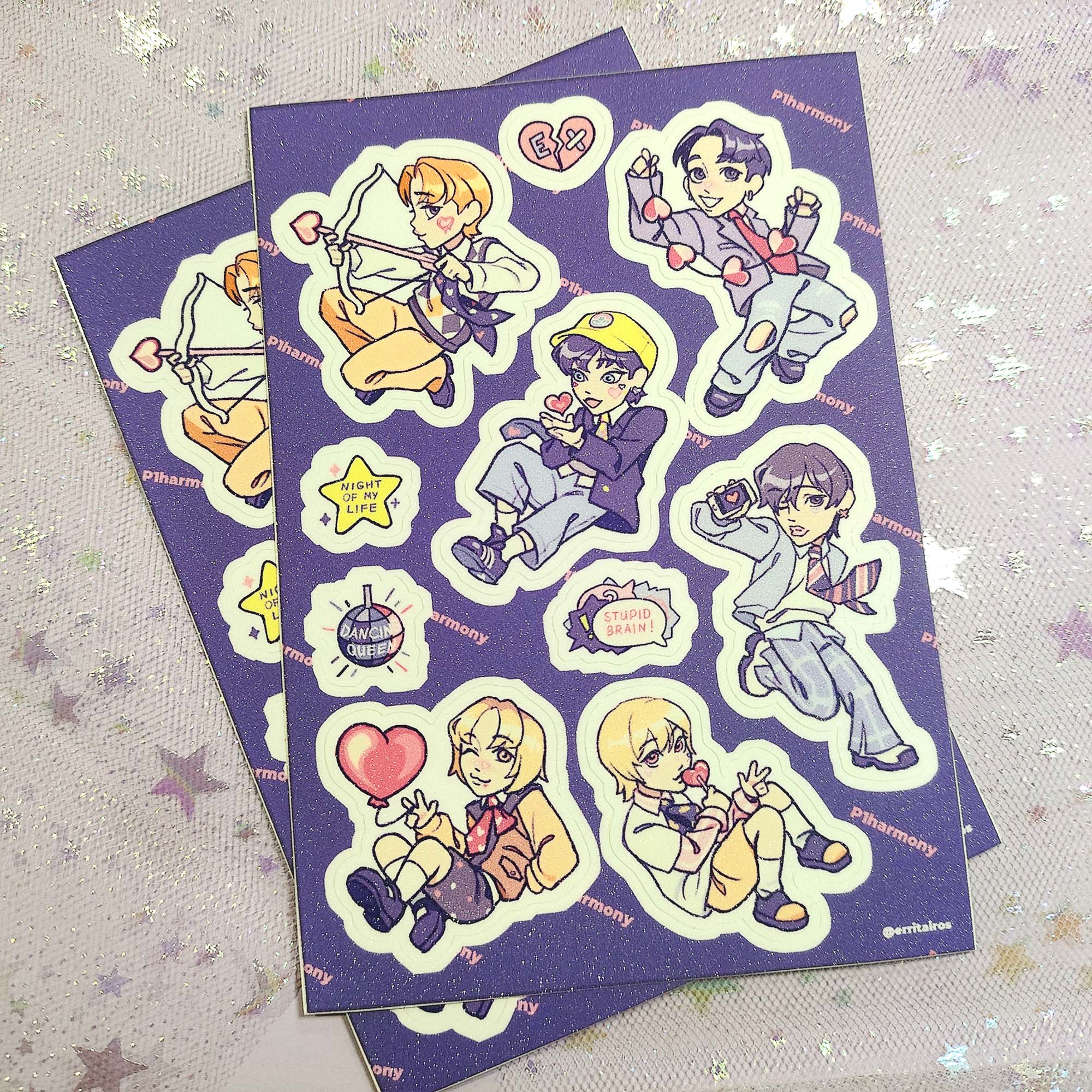 Стикерпак А6 "Kpop P1harmony" сахар