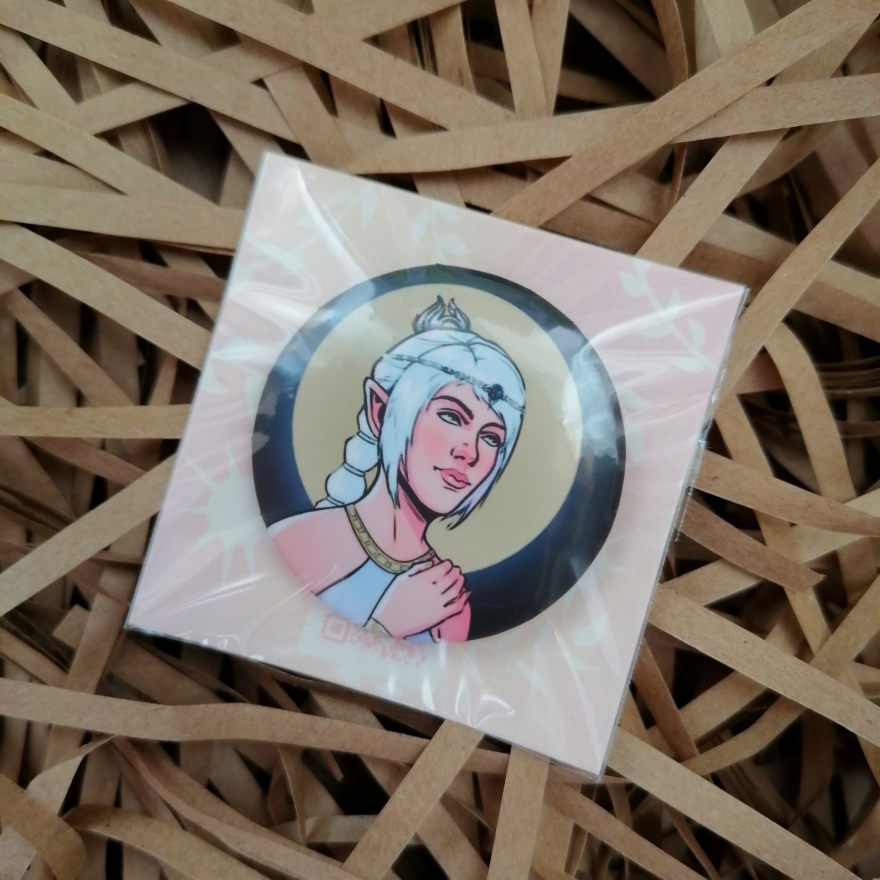 Значок 37мм Baldur’s Gate лайт Шэдоухарт