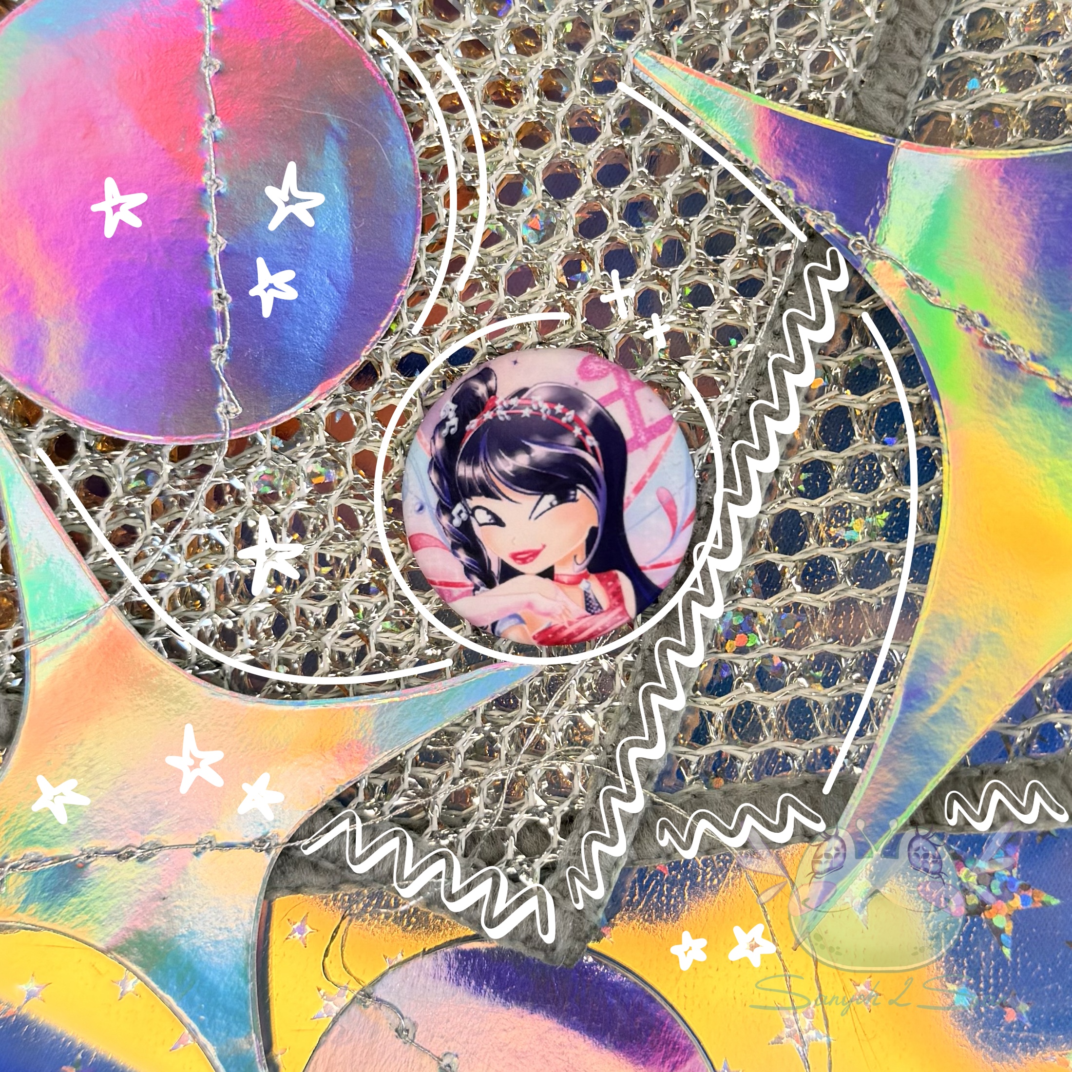 Значок 25мм MUZA WINX-BELIEVIX круг мат