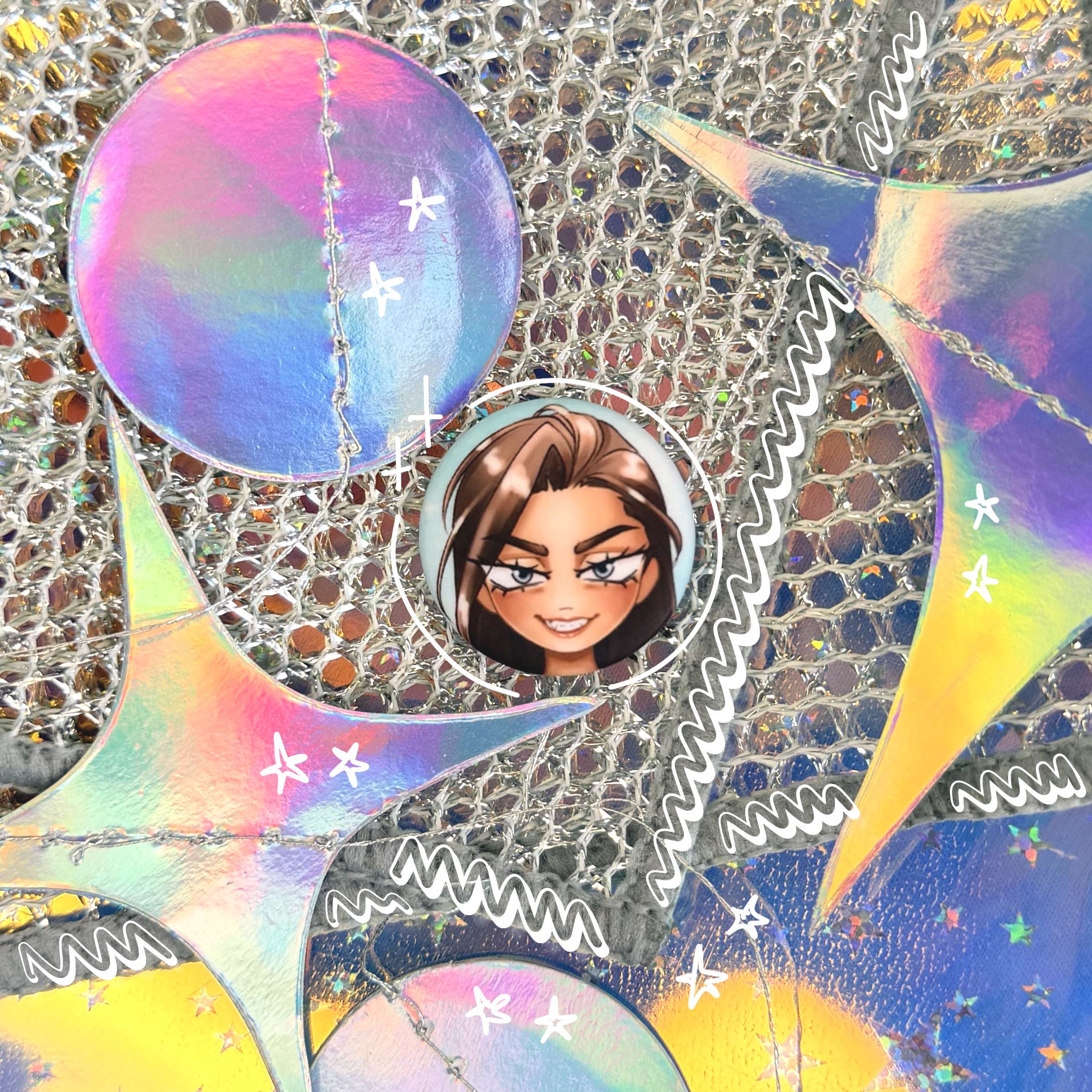 Значок 25мм HYUNA, ALNST 2.0 круг мат