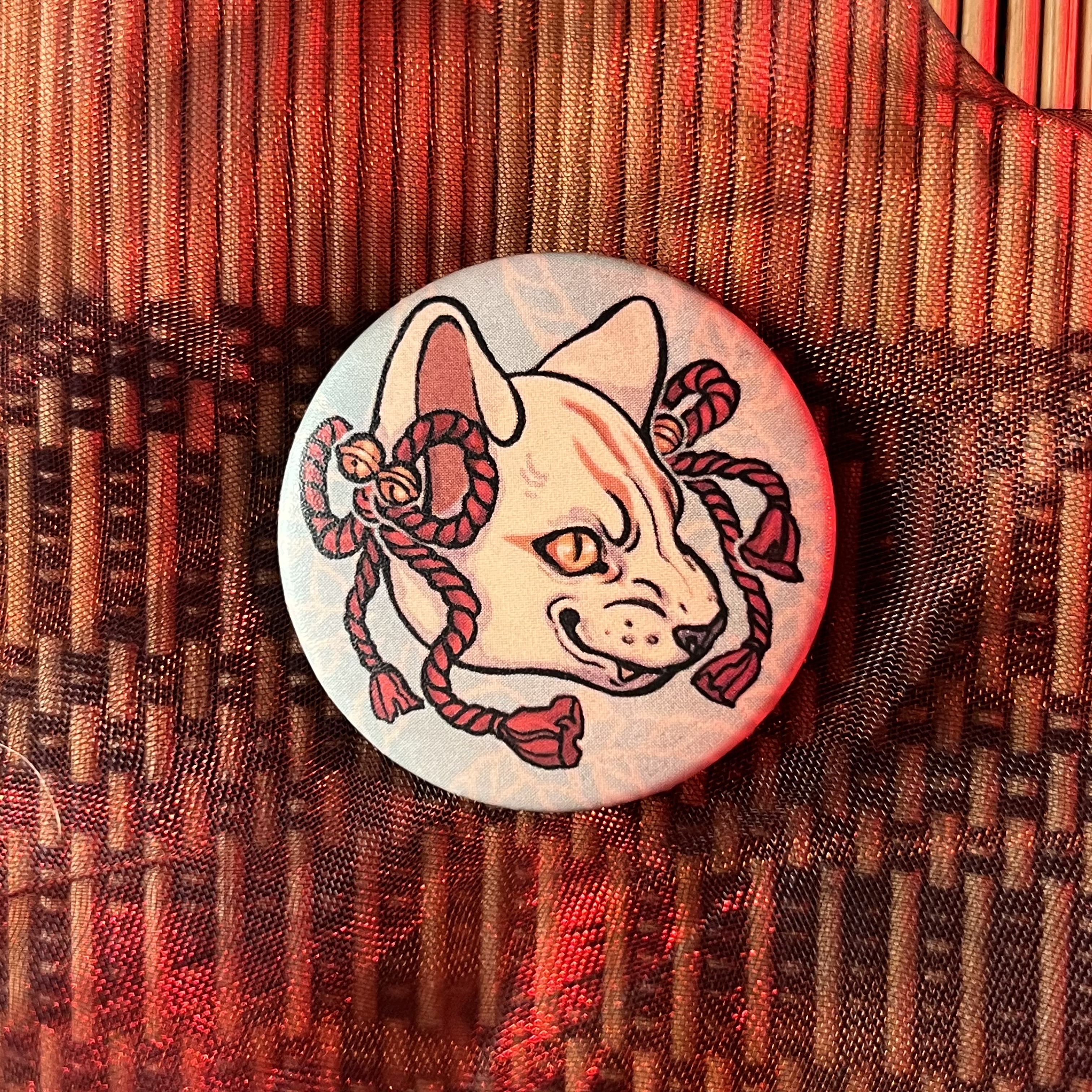 значок маска кошка