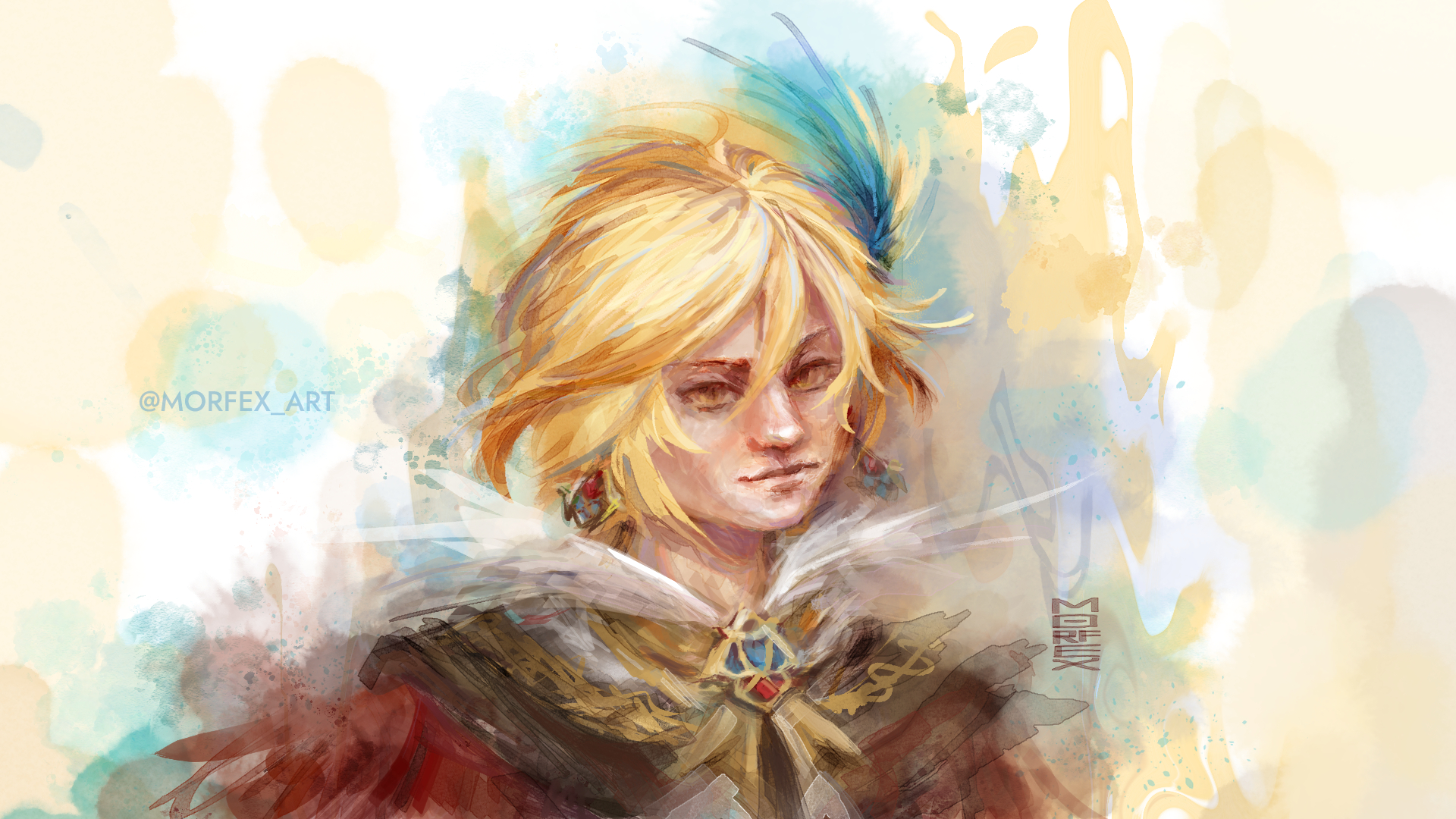 Плакат А4 Кавех Genshin Impact