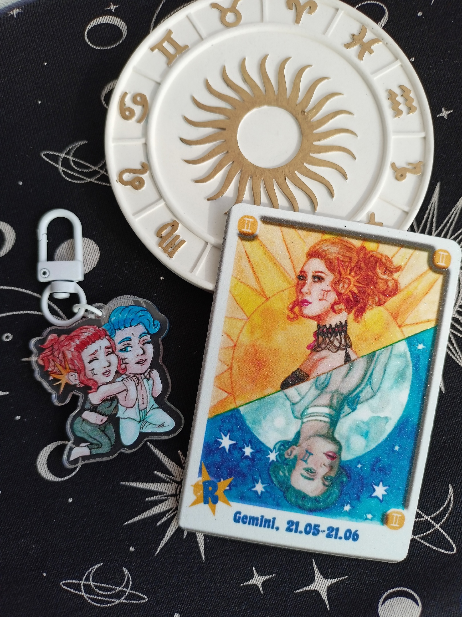 Близнецы брелок+карта