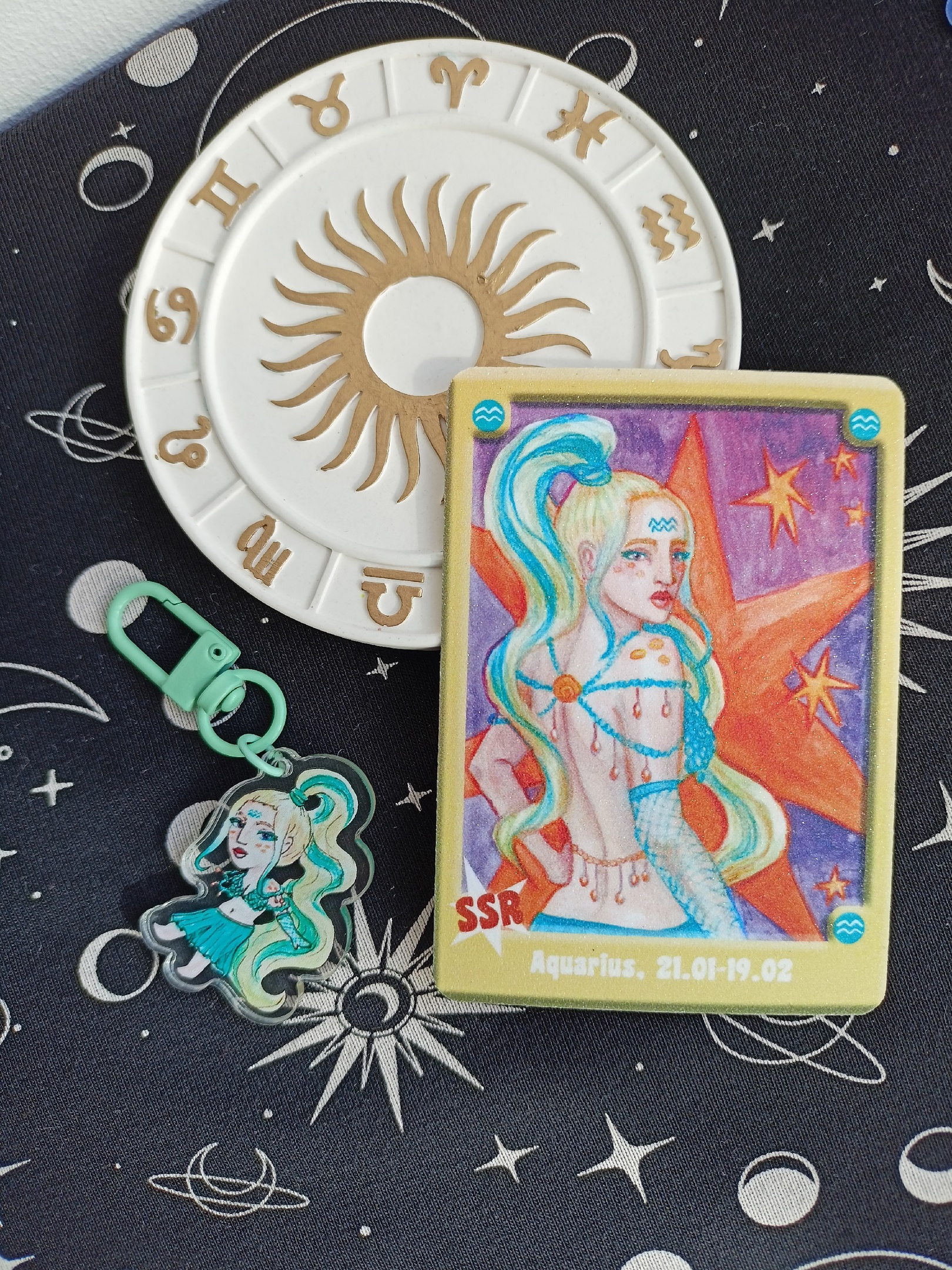 Водолей брелок+карта